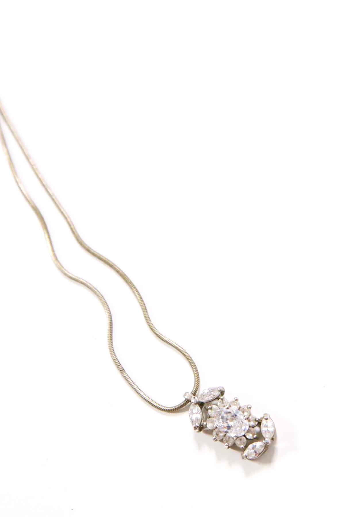 Kristal Taşlı Yapak Motif Kolye -Şaman Butik Kristal Taşlı Yapak Motif Kolye