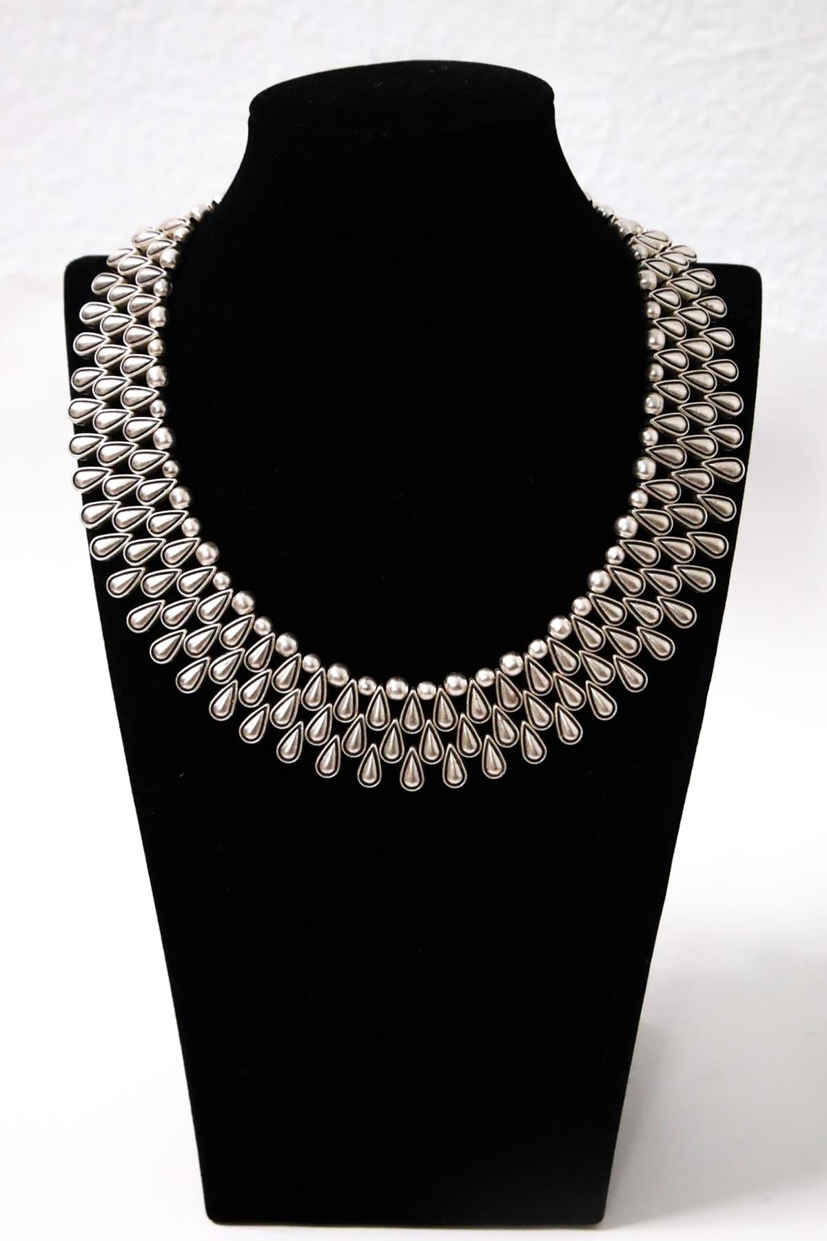 Gümüş Kaplama Tasma Tasarım Kolye - Şaman Butik Gümüş Kaplama Tasma Tasarım Kolye