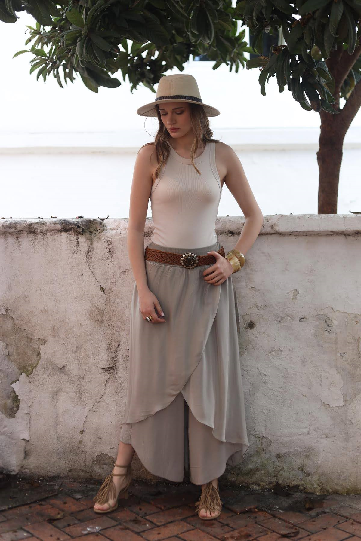 Mink Silk Harem Pants