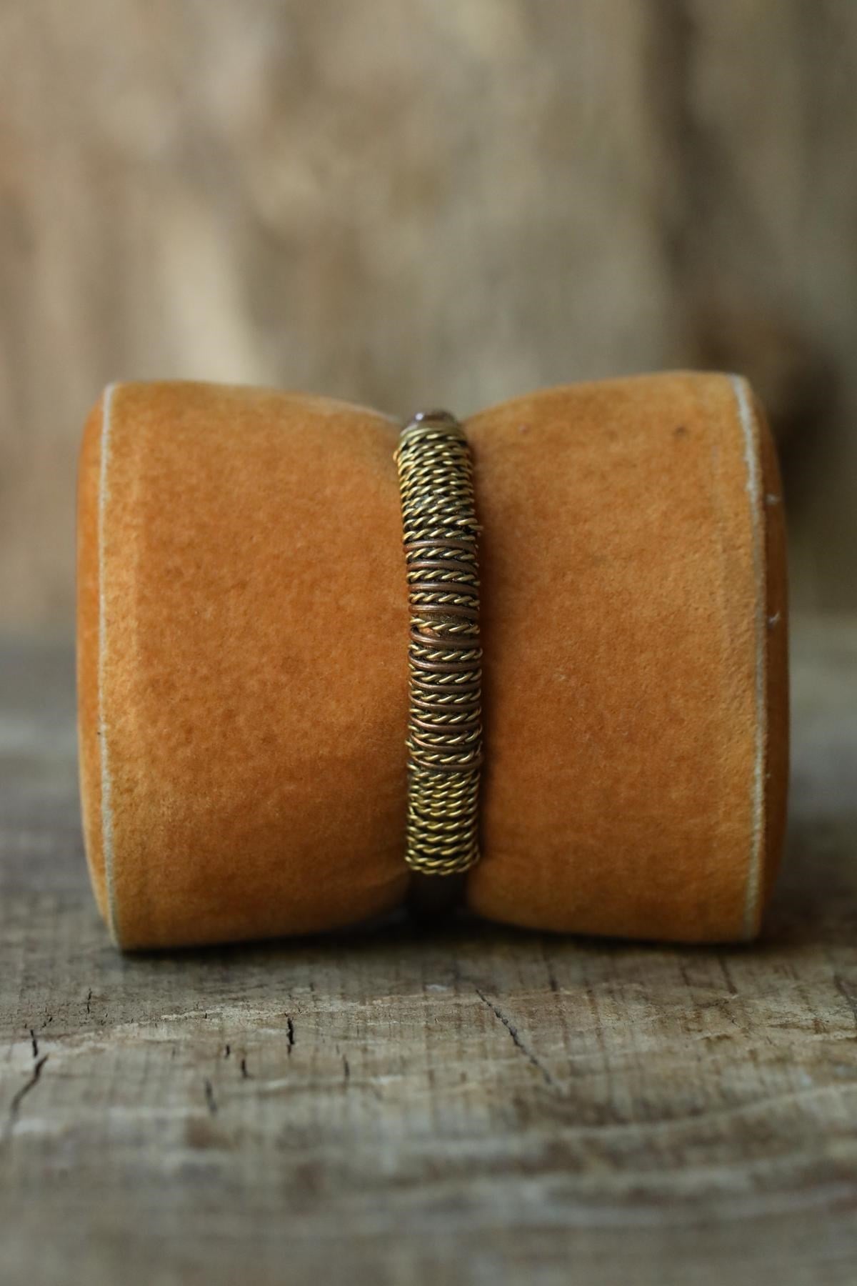 Bronze and Copper Design Bracelet