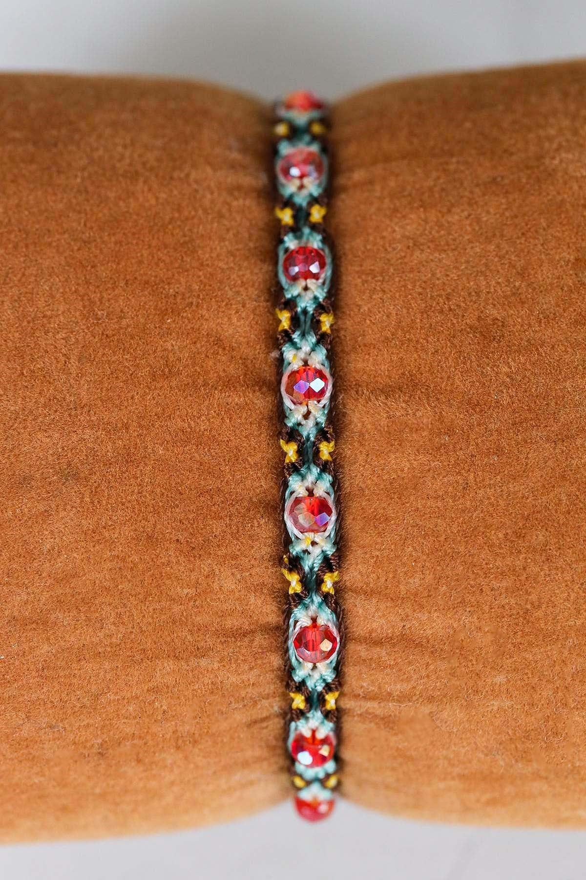 Doğal Taşlı Örgü Bileklik