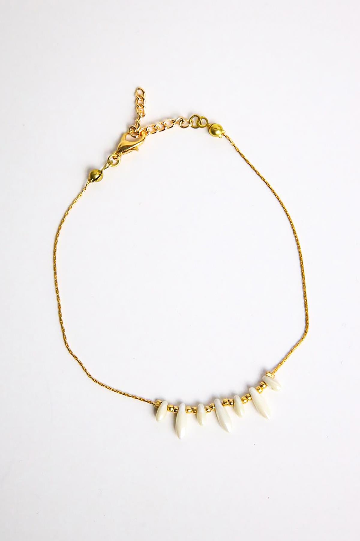  Beyaz Taş Detay Halhal