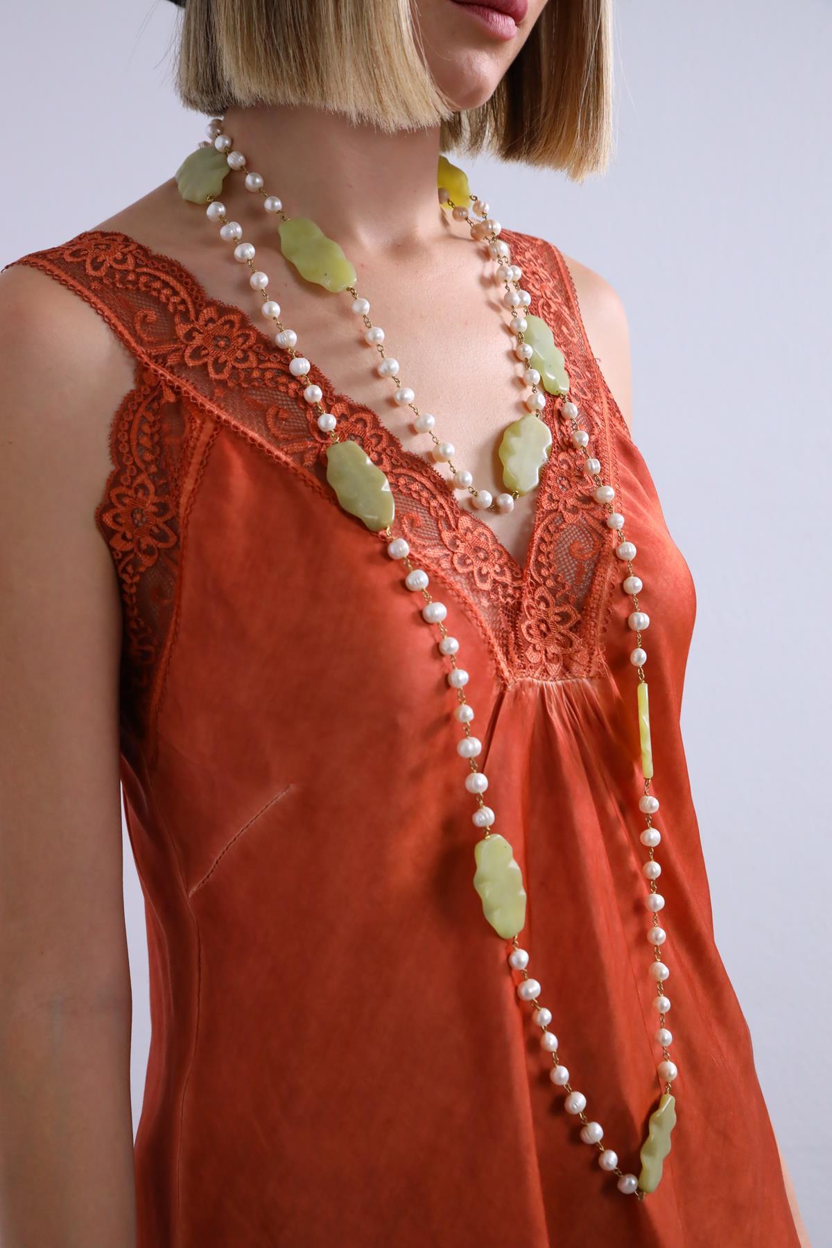 İnci Tasarım Kolye - Şaman Butik İnci Tasarım Kolye