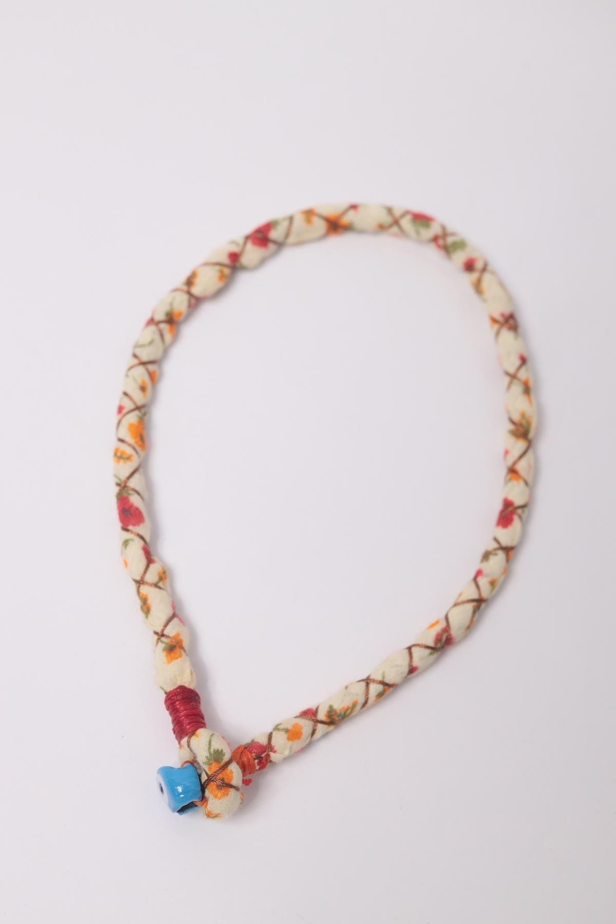 Seramik Nazar Boncuk Detaylı Renkli Tasarım Kolye