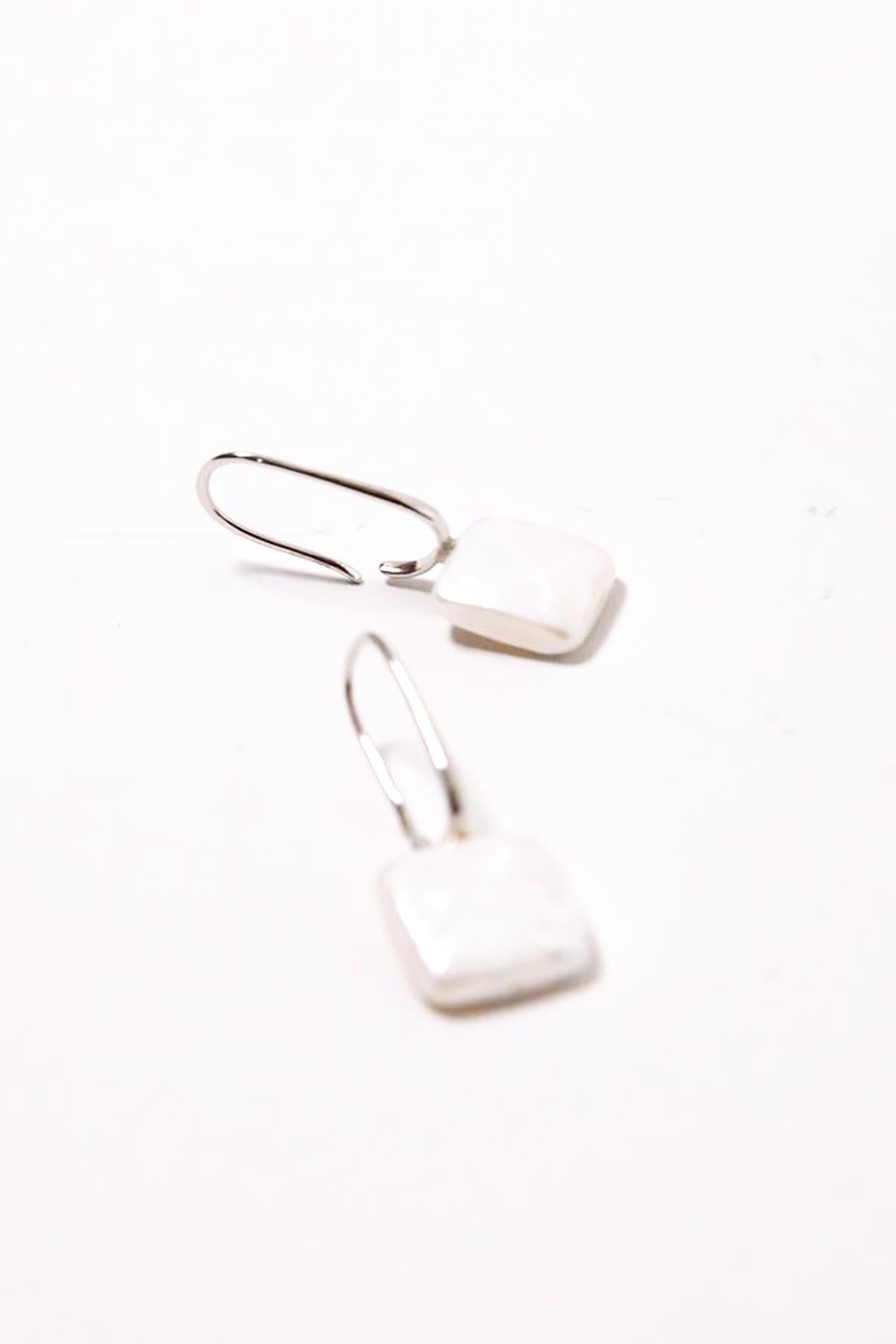 Gümüş Sedef Küpe - Şaman Butik Gümüş Sedef Küpe