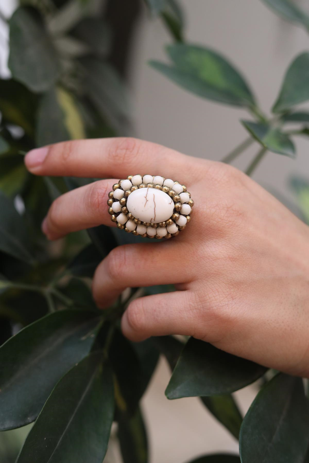 Bone Knitted Ring