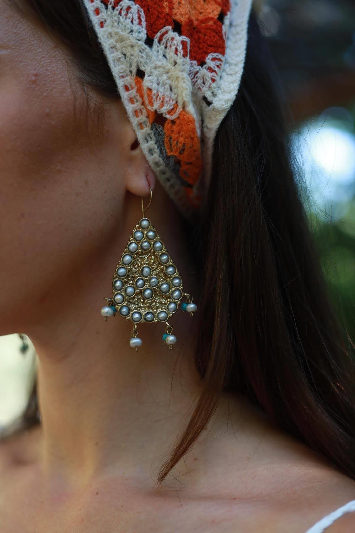 Pearl Detailed Earrings