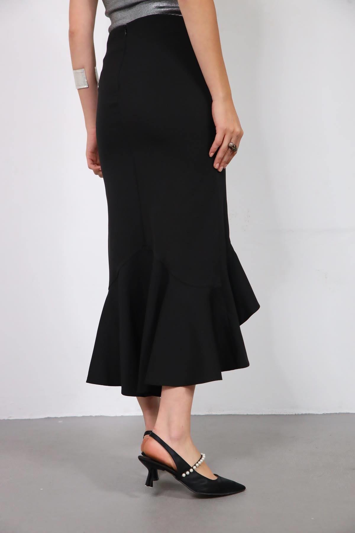 nagonstans】mermaid skirt ブラック S スカート