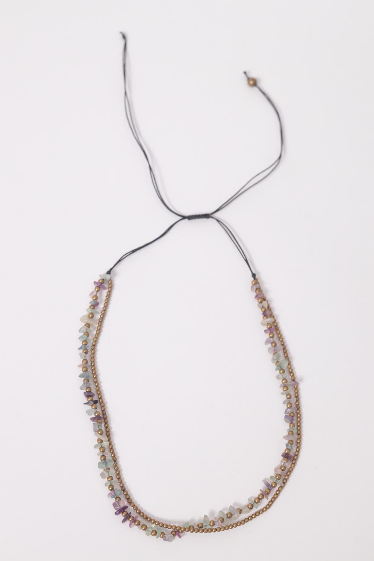 Ametist Doğal Taşlı Kolye