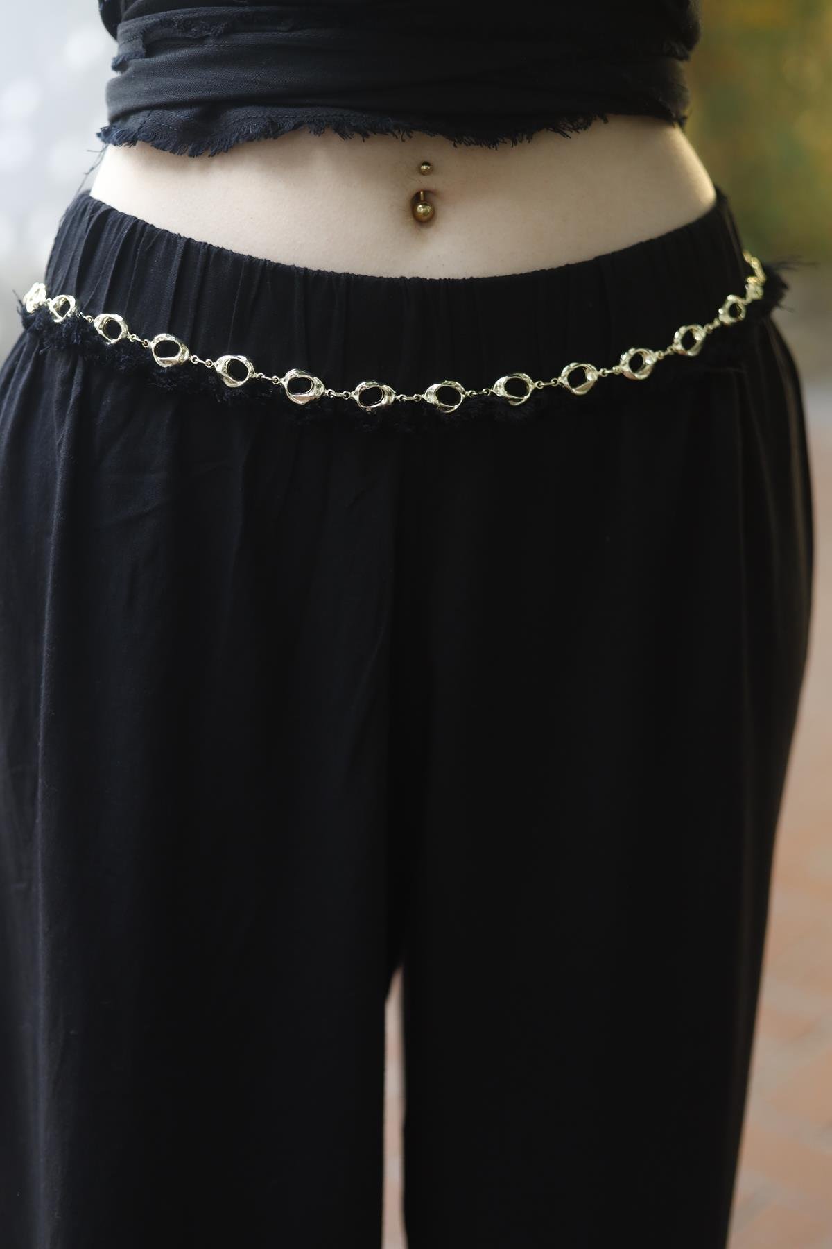 Gold Plated Circle Belt