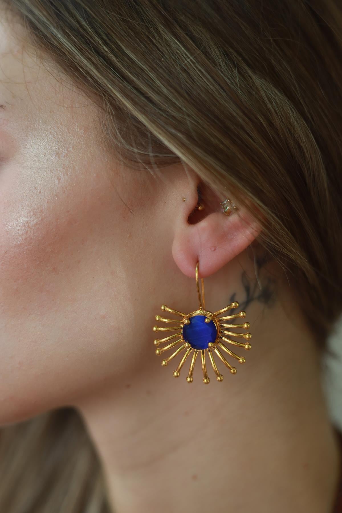 Gold Plated Handmade Earrings