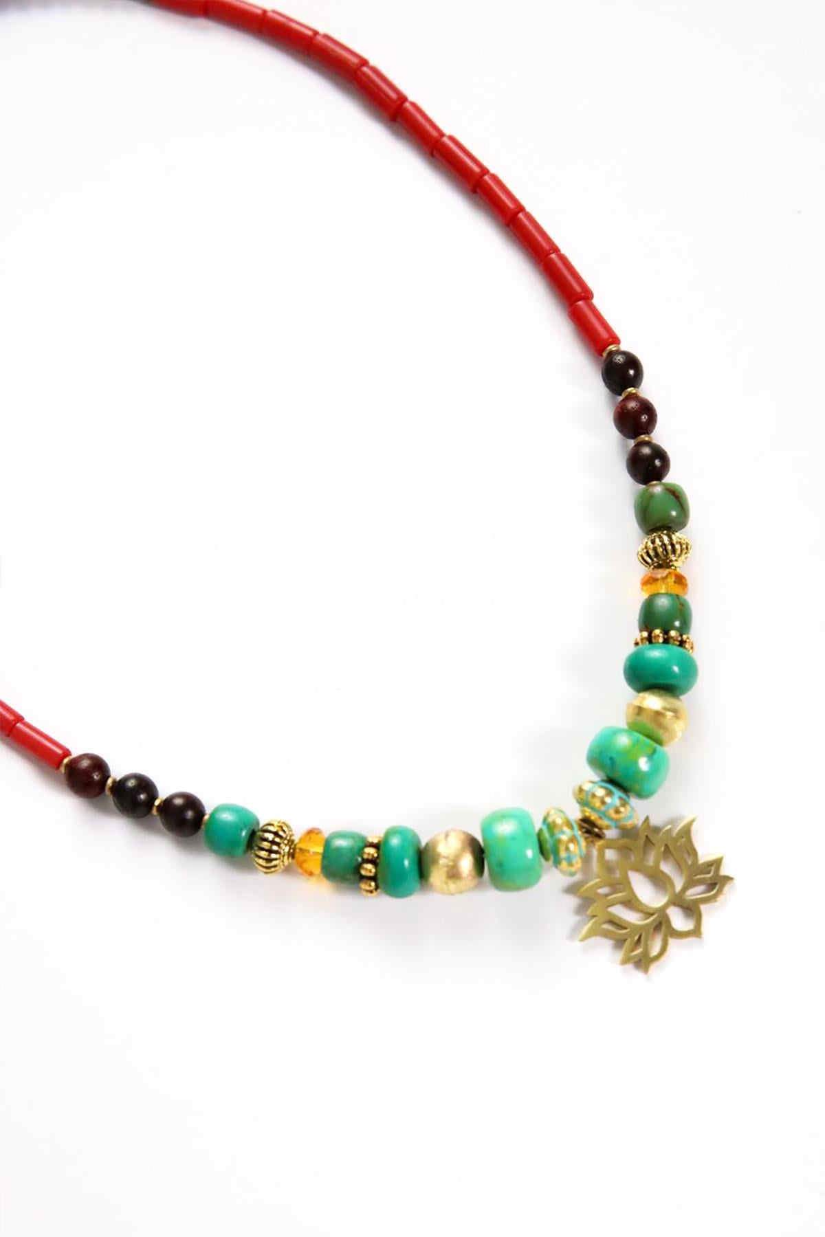 Lotus Kolye - Şaman Butik Lotus Kolye