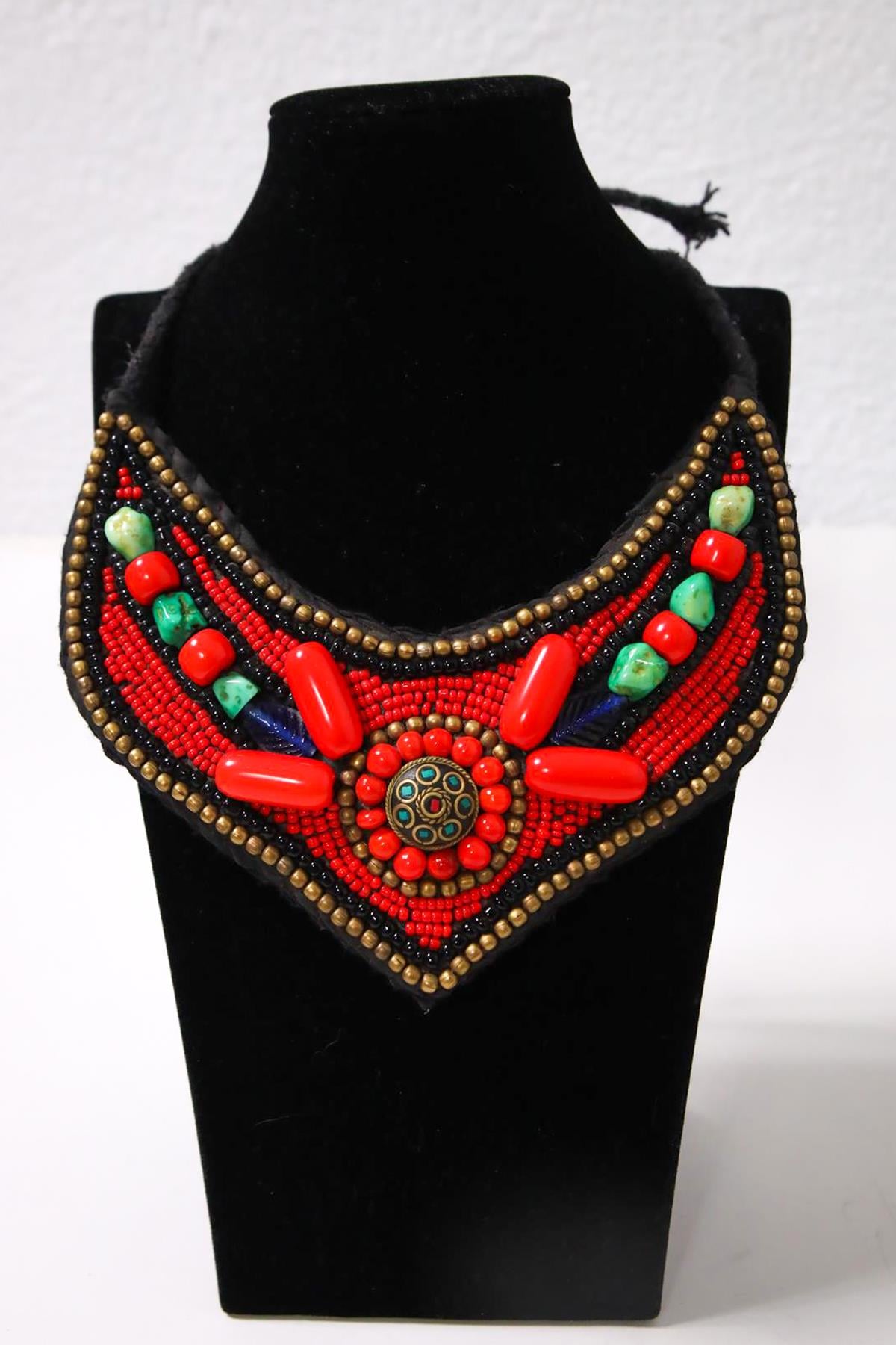  El Yapımı Mercan Tasarım Kolye