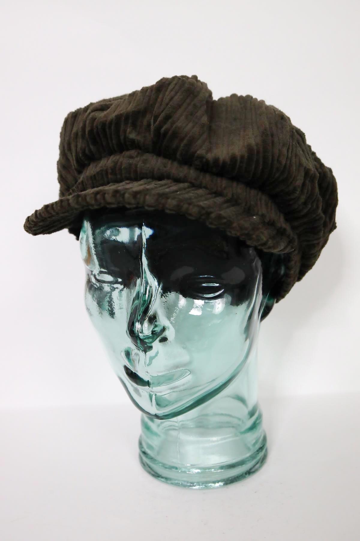  Haki Kadife Denizci Şapka