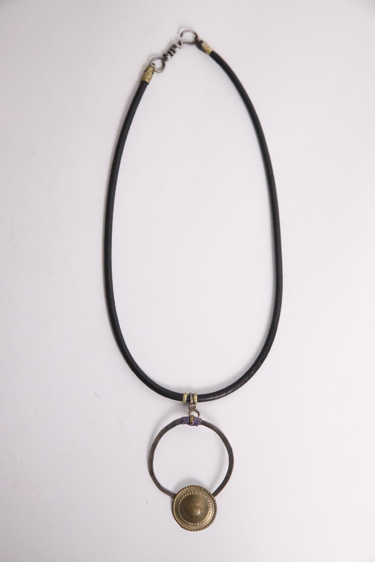 Gold Gümüş Karışık Tasarım Kolye