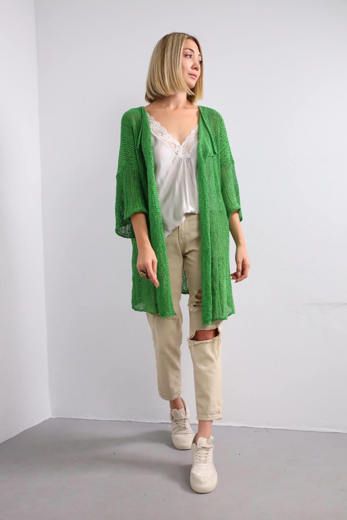 Green Short Cardigan Green Short Cardigan