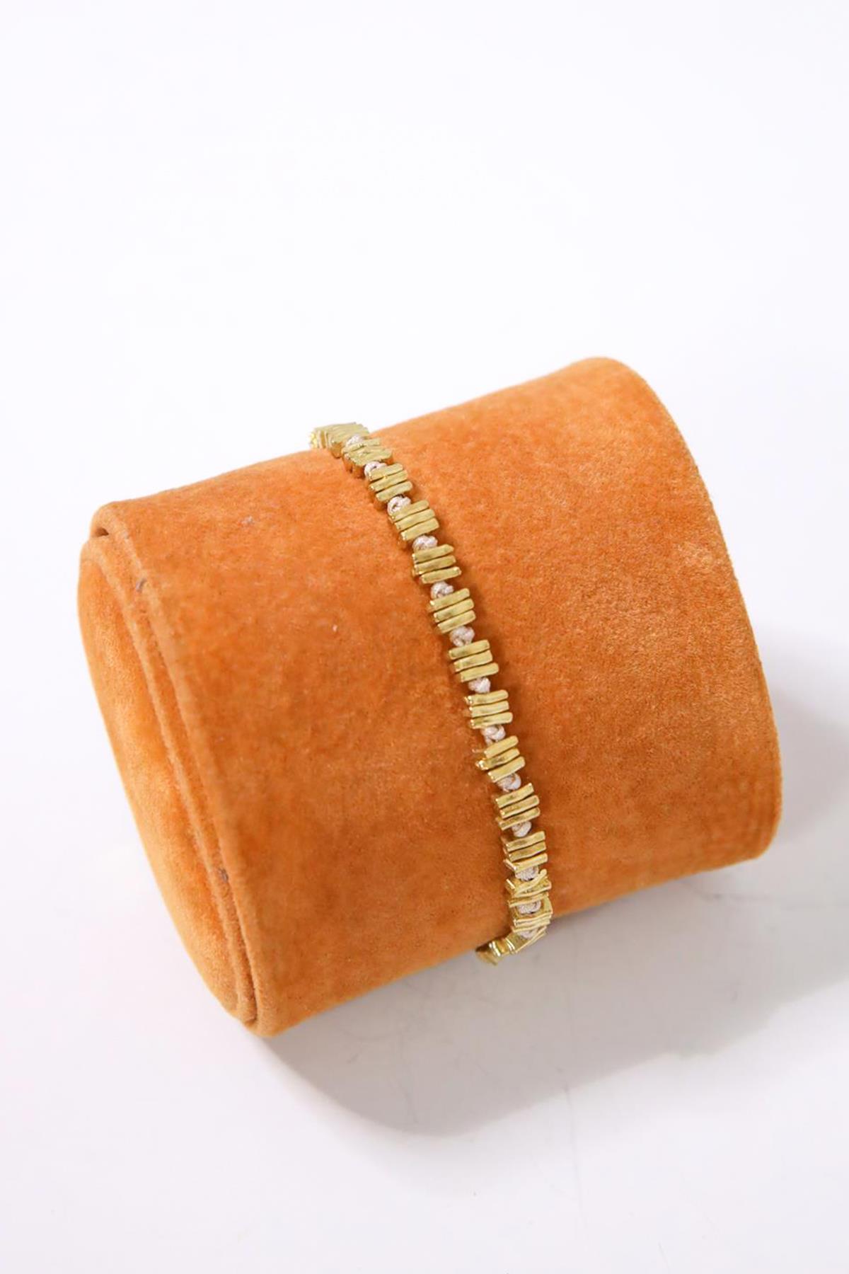 Alloy Madeni El Yapımı Krem Bileklik - Şaman Butik Alloy Madeni El Yapımı Krem Bileklik