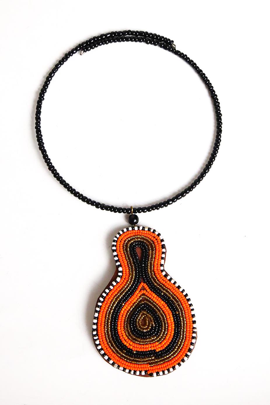 Afrika Tasarım Çan Kolye - Şaman Butik Afrika Tasarım Çan Kolye