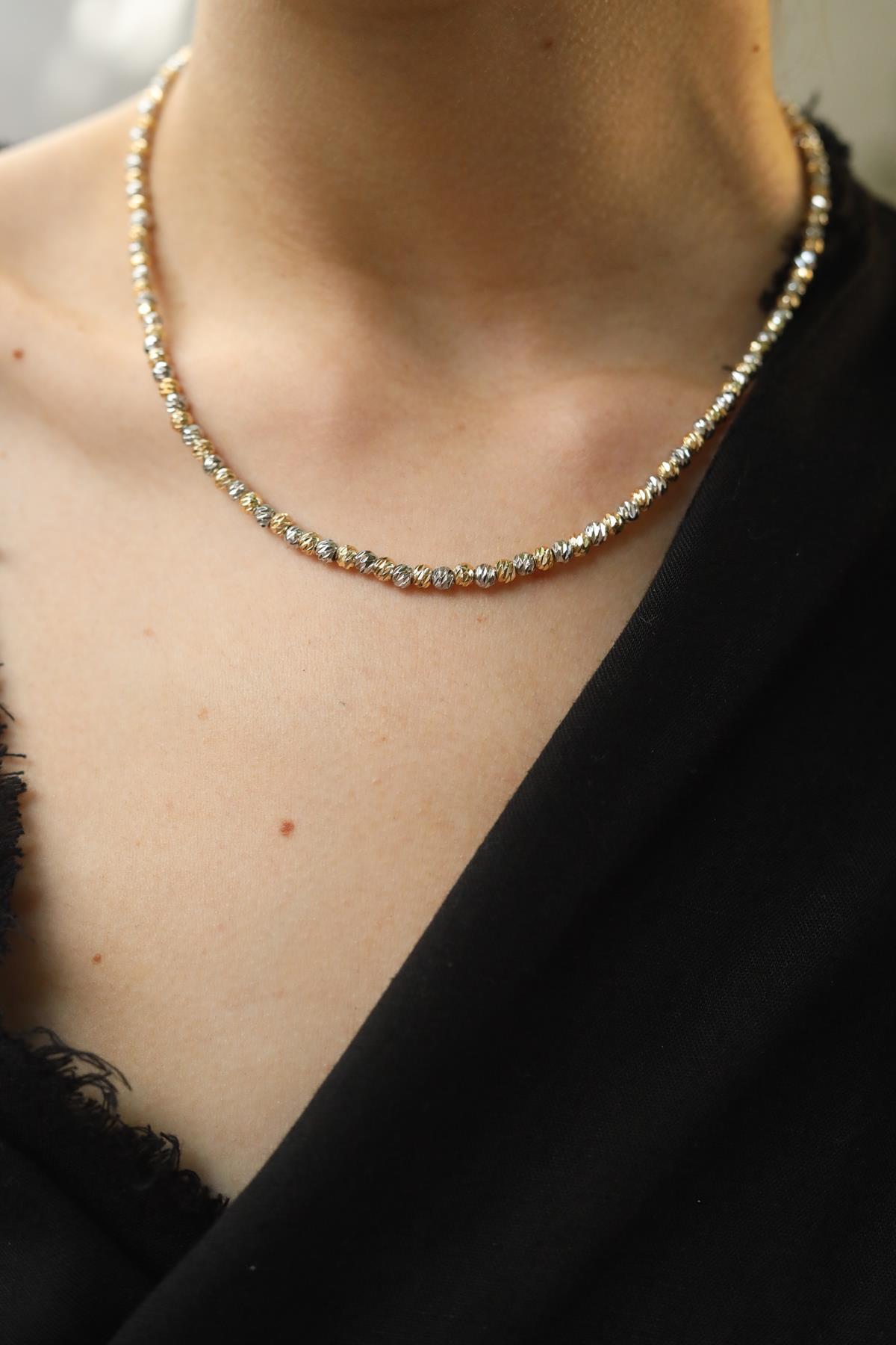 Dorika Double Color Design Necklace