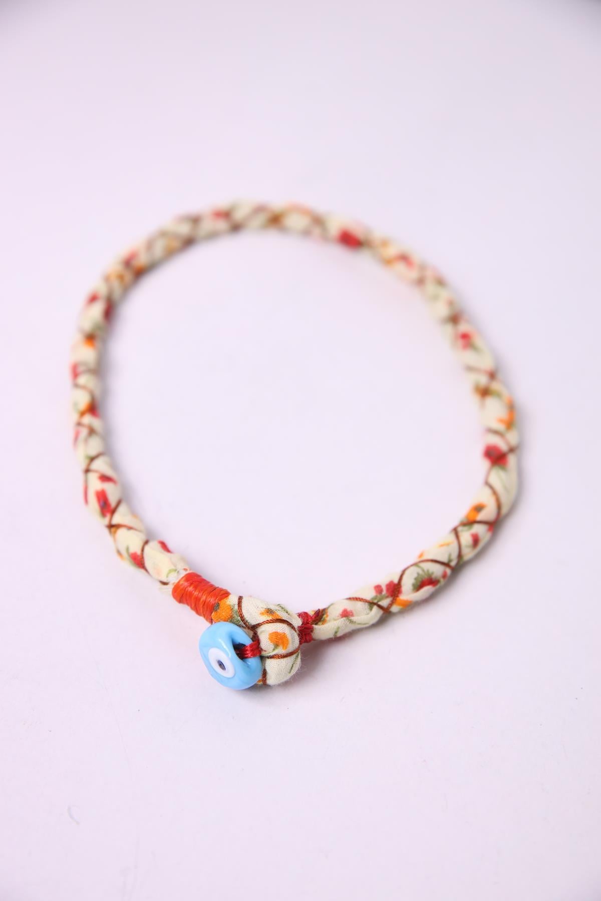 Renkli Nazar Boncuğu Detaylı Tasarım Kolye