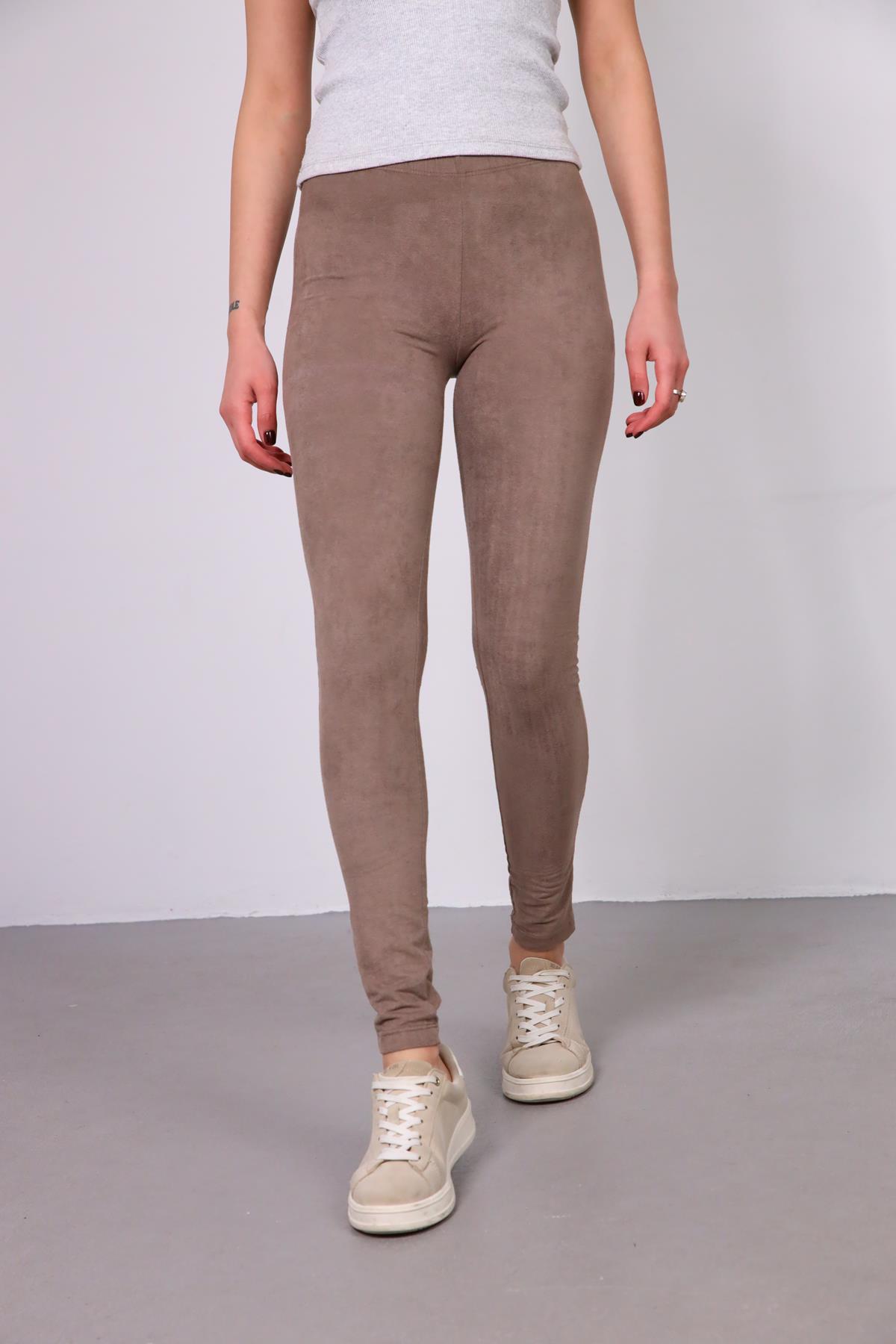 Vizon Rengi Nubuk Tayt - Şaman Butik Vizon Rengi Nubuk Tayt