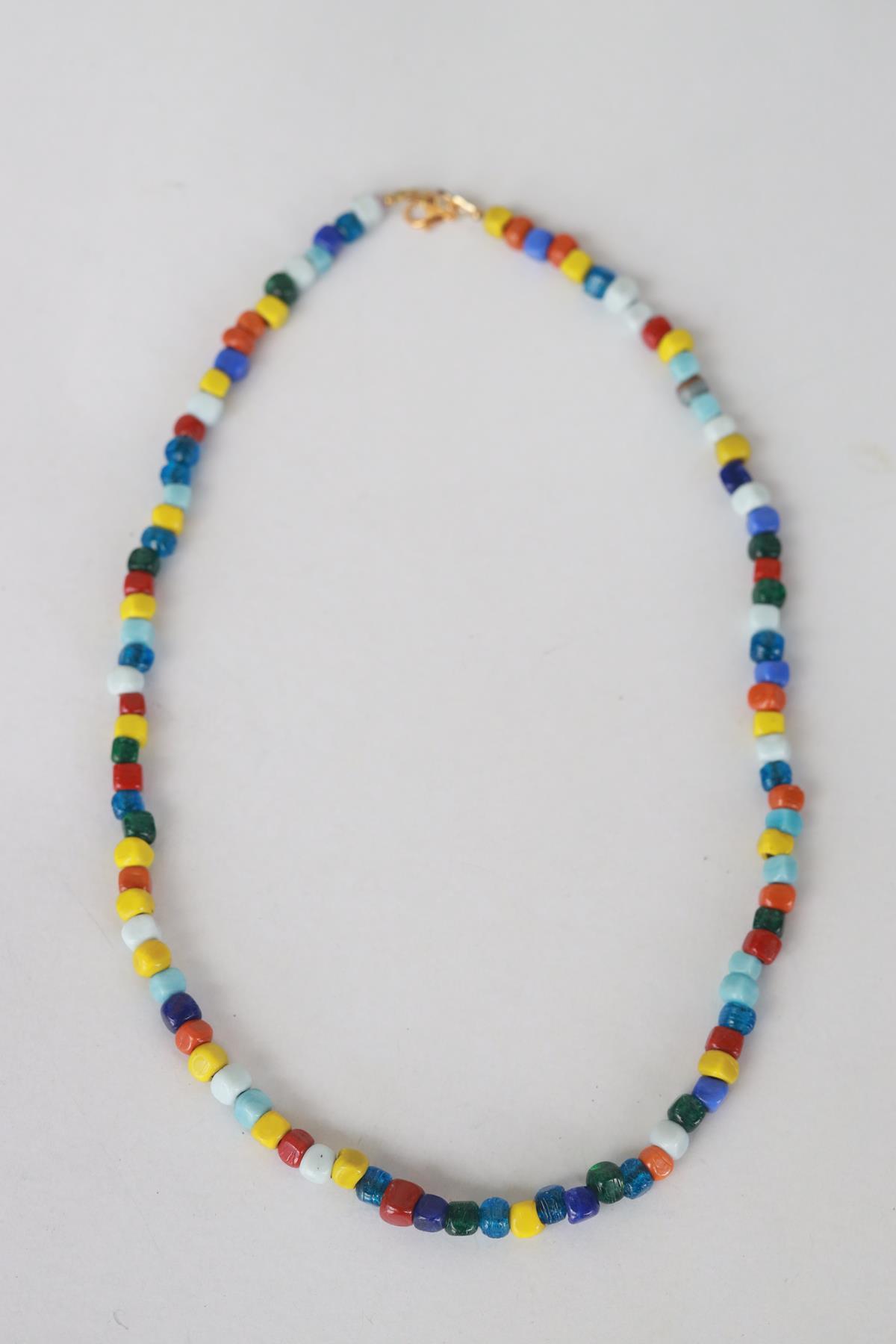 Renkli Cam Tasarım Kolye