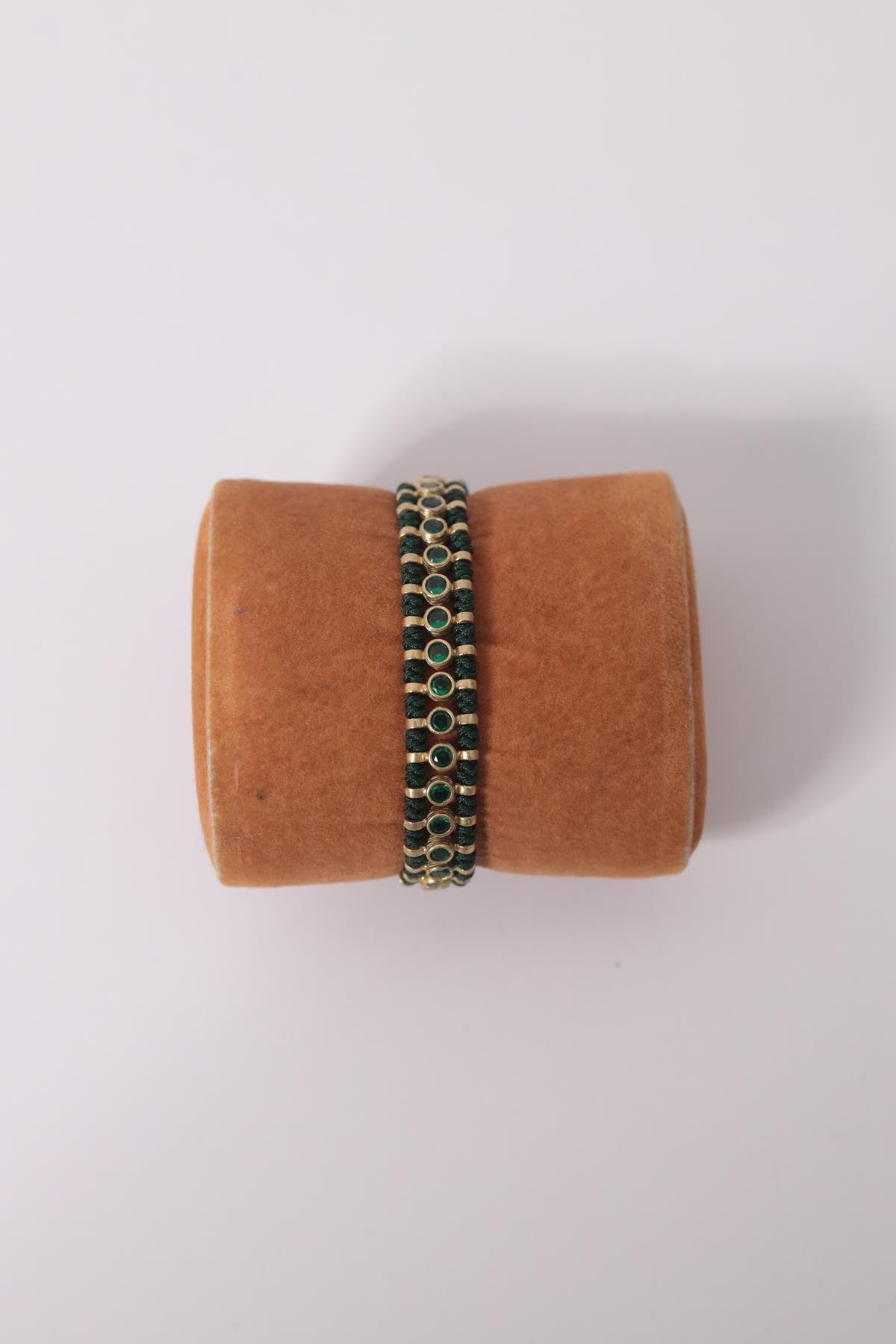 Alloy Madeni Doğal Taşlı El Yapımı Bileklik