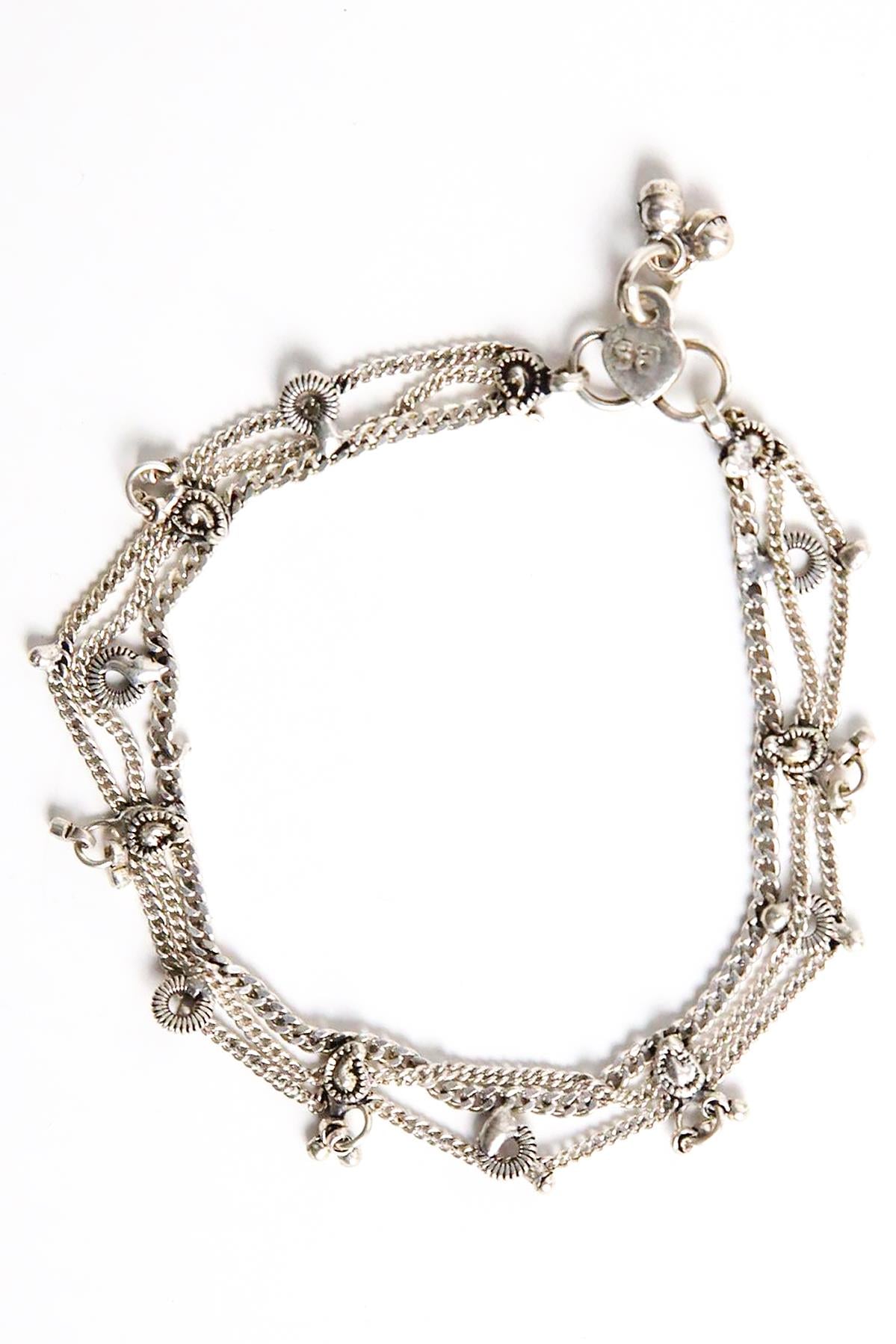  Gümüş Kaplama Çoklu Tasarım Bileklik