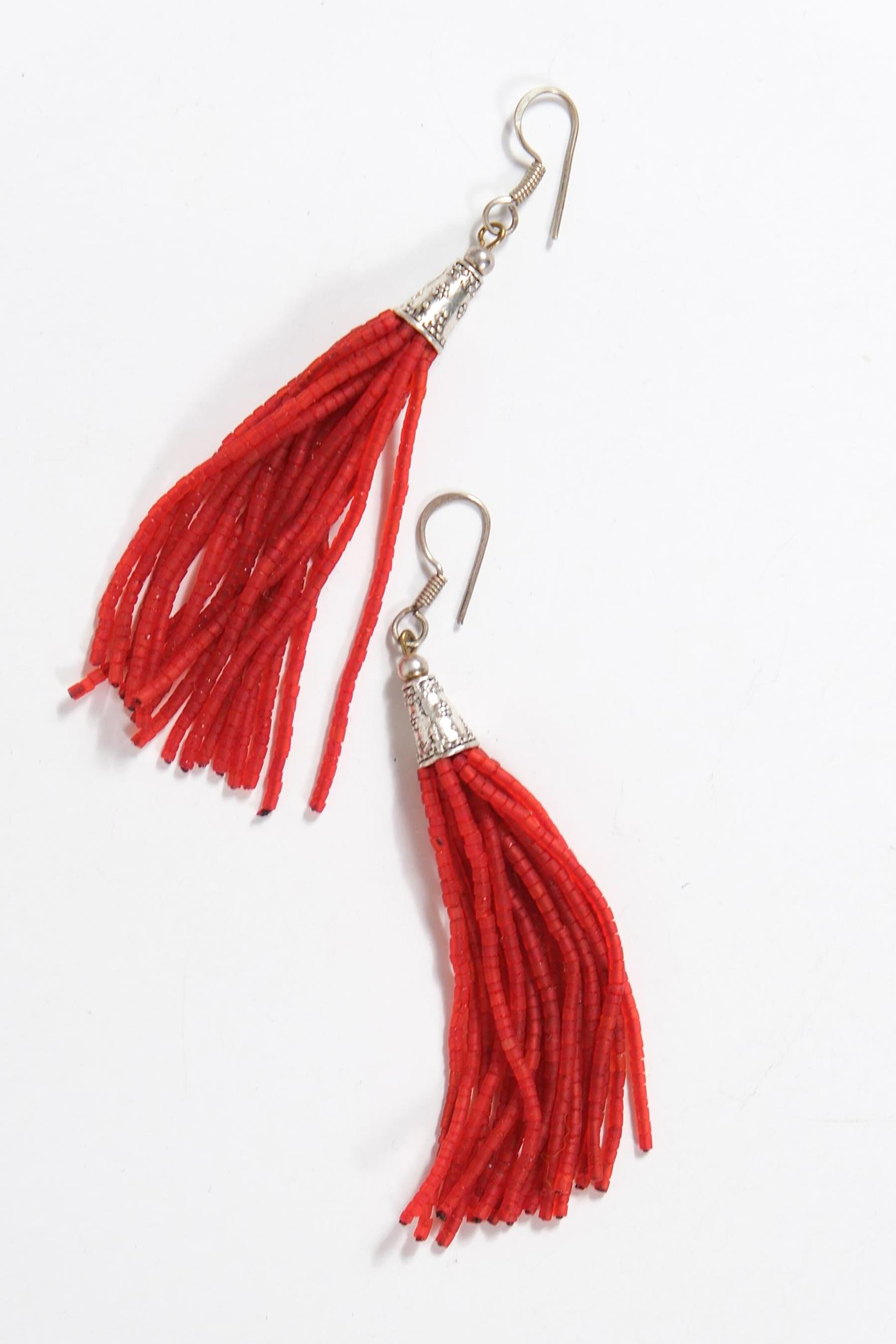 Kesme Taş Uzun Küpe - Şaman Butik Kesme Taş Uzun Küpe