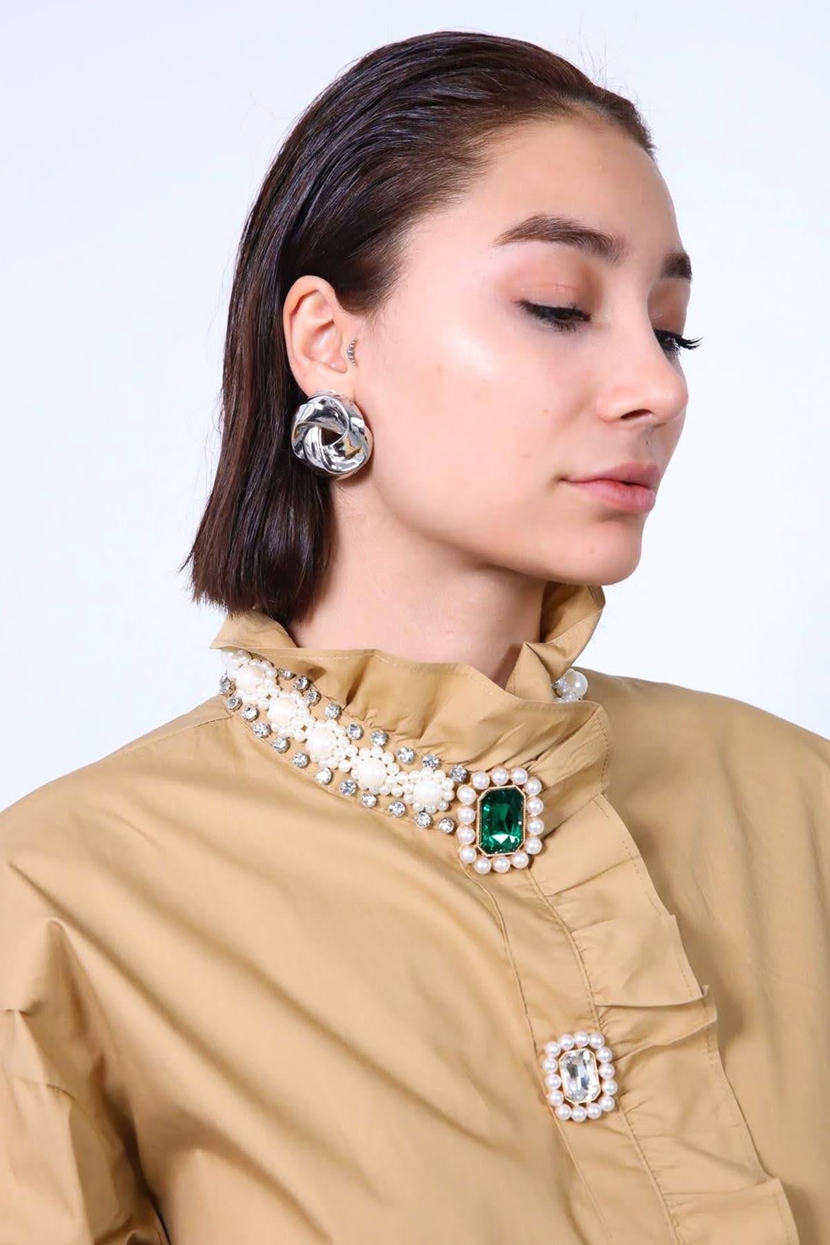  Gümüş Kaplmana Sarmal Küpe