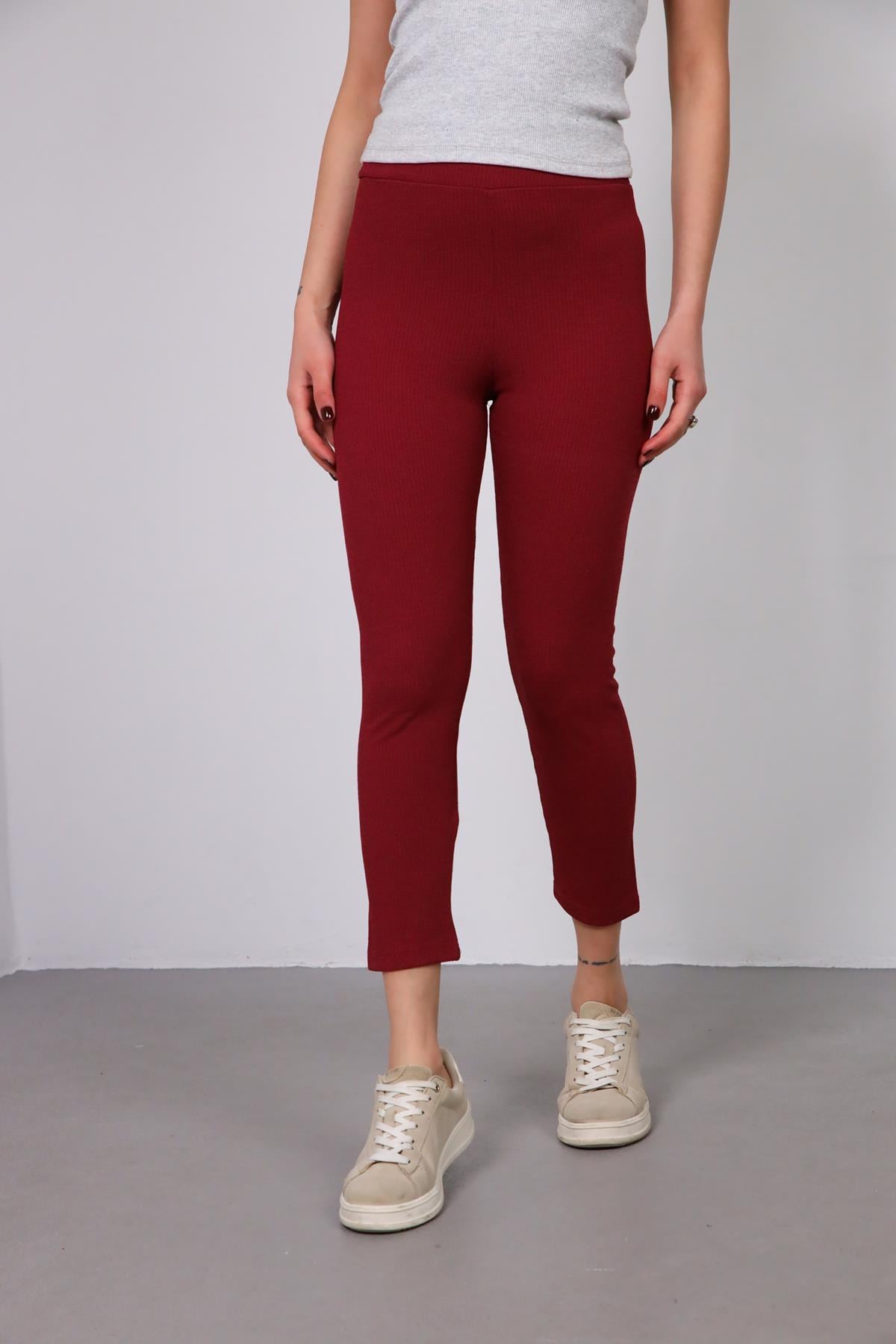 Bordo Basic Tayt - Şaman Butik - Bohem Giyim ve Aksesuar | Kadın & Erkek Bordo Basic Tayt