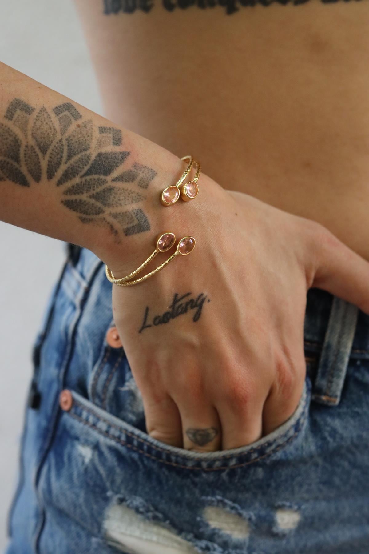 Pembe Kelepçe Bileklik