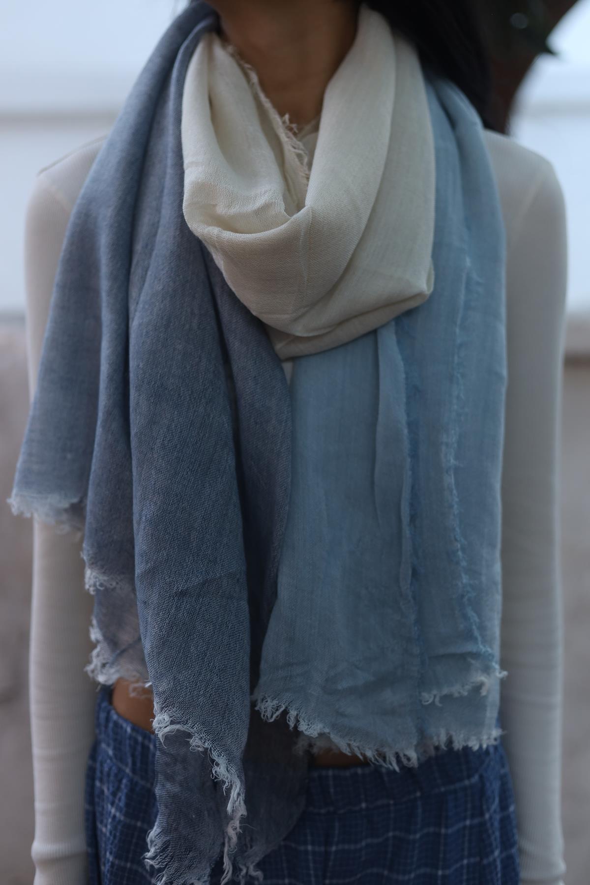 Üç Renkli Pamuk Şal