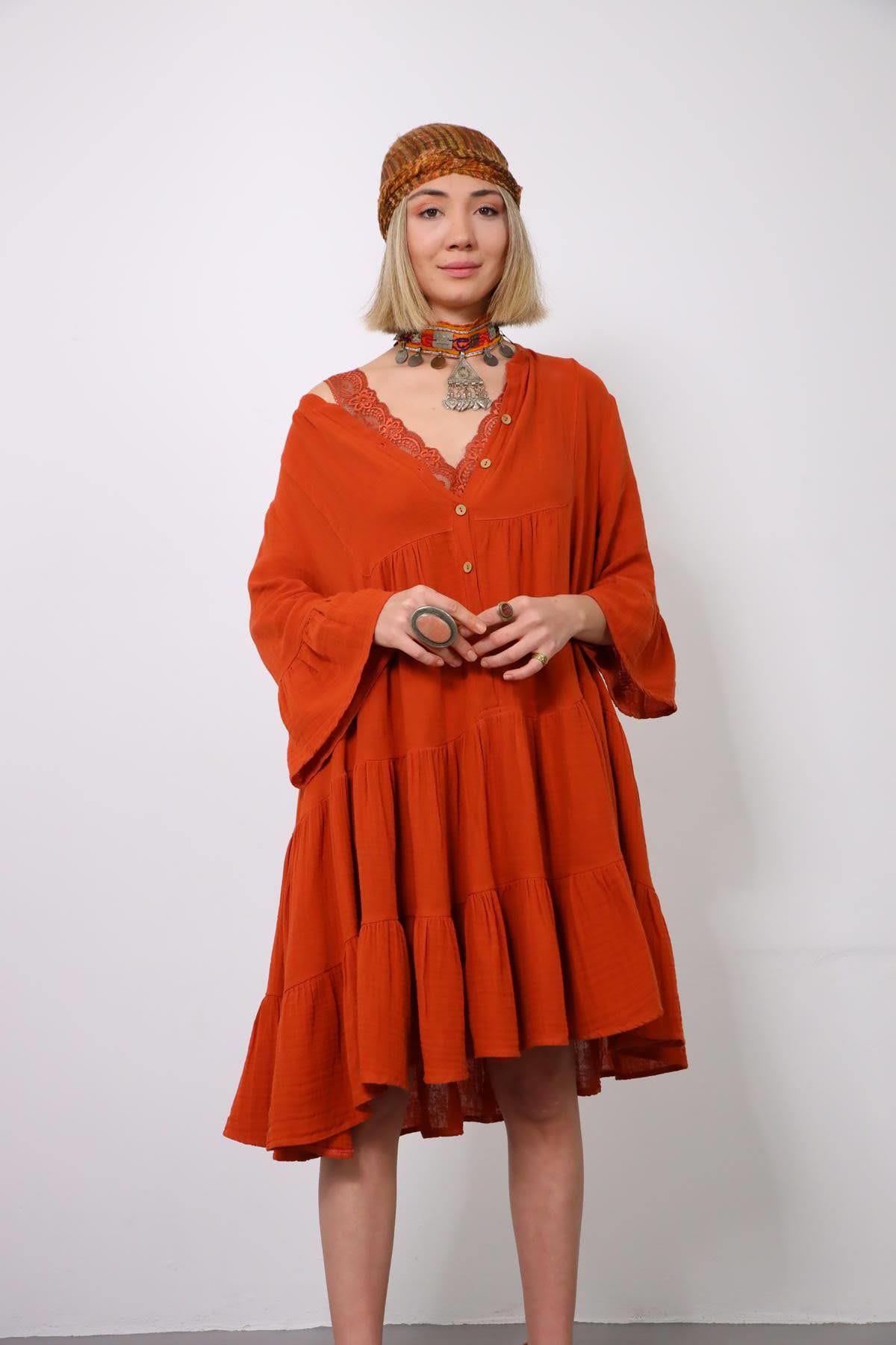 Kiremit Positano Elbise Kiremit Positano Elbise