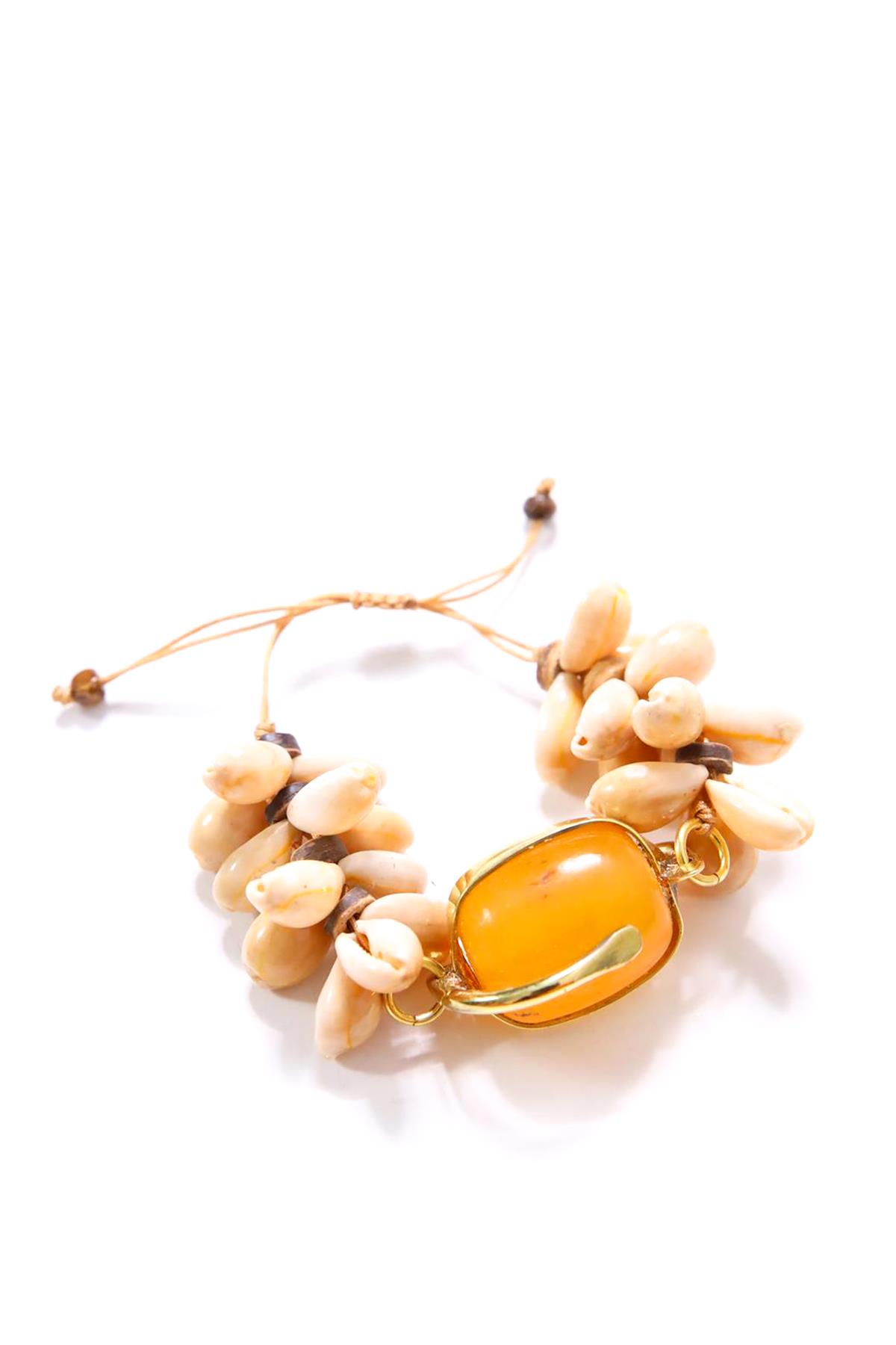  Deniz Kabuklu Tasarım Reçine Bileklik