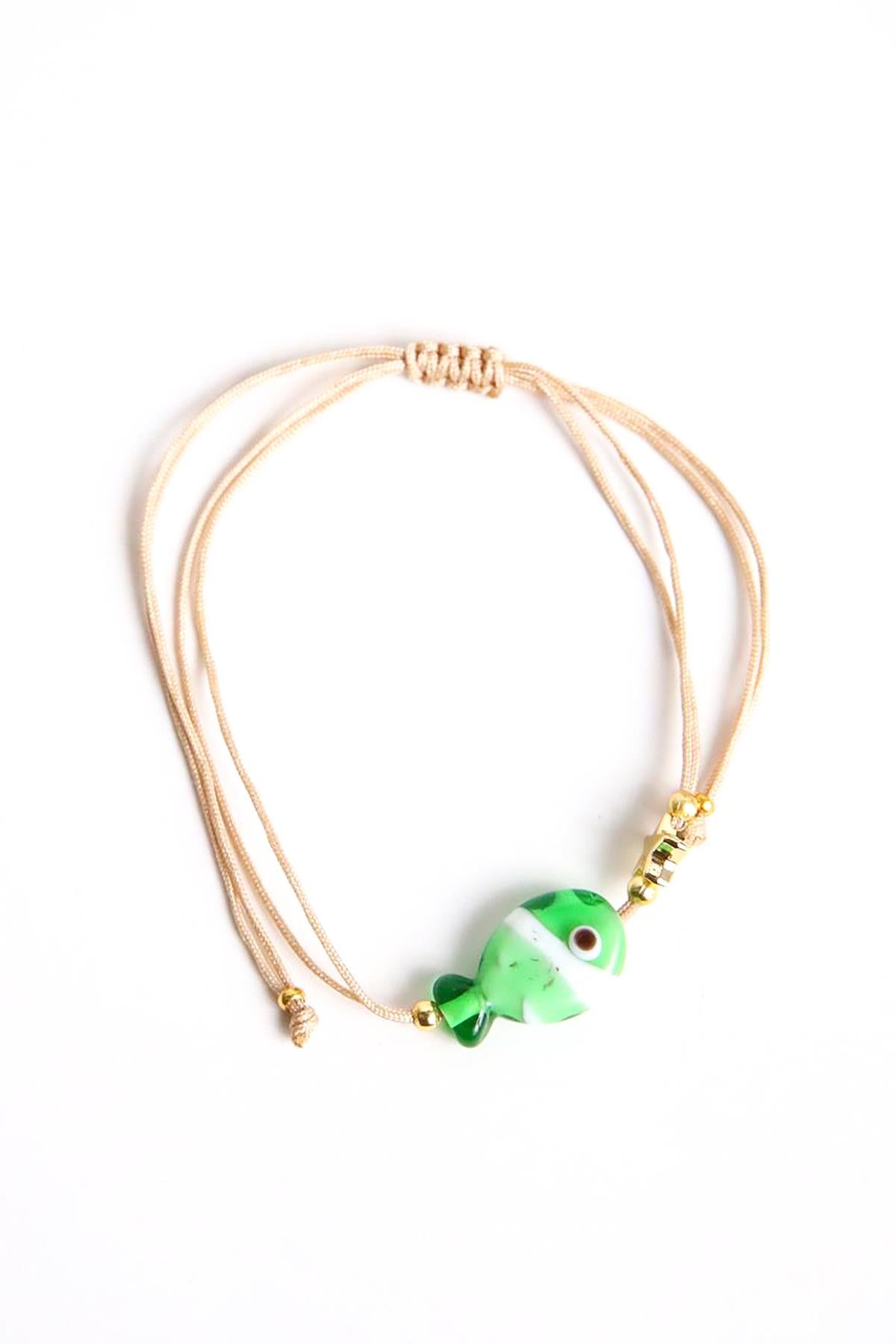 Balık ve Yıldız Detaylı Ayarlanabilir Bileklik - Şaman Butik Balık ve Yıldız Detaylı Ayarlanabilir Bileklik