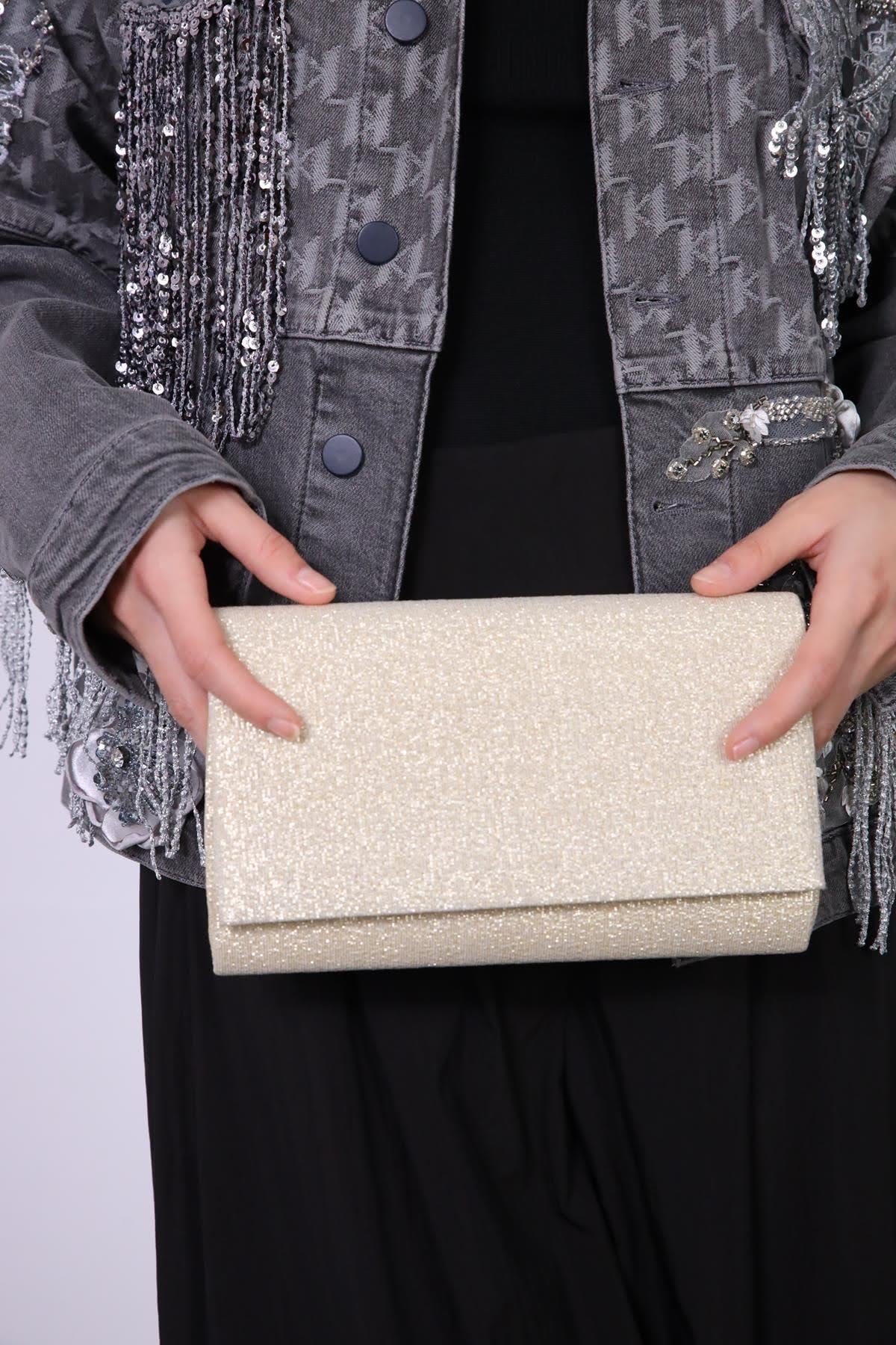 Krem Rengi Sim Detaylı Zincir Askılı El Çantası - Şaman Butik - Bohem Giyim ve Aksesuar | Kadın & Erkek Krem Rengi Sim Detaylı Zincir Askılı El Çantası