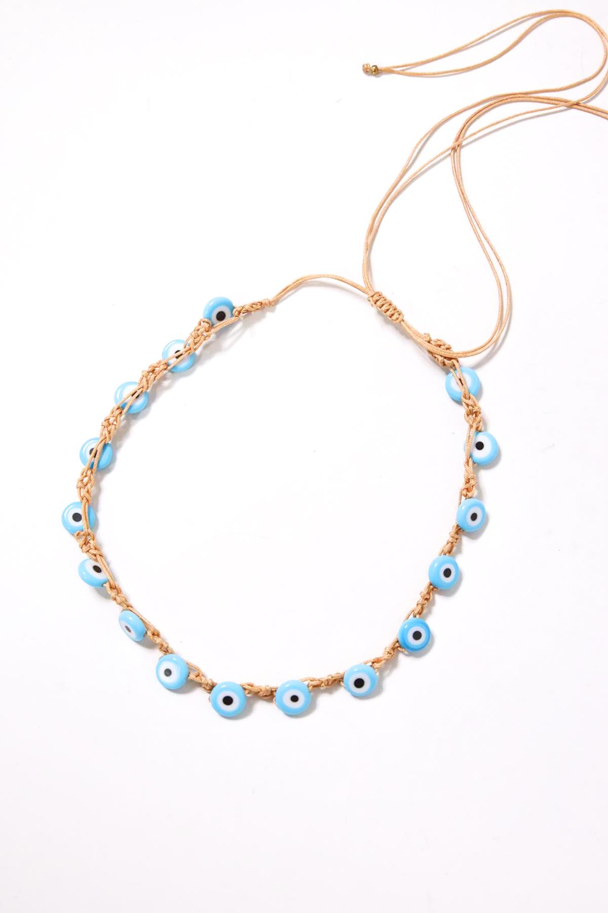  Nazar Boncuğu Detaylı Kolye