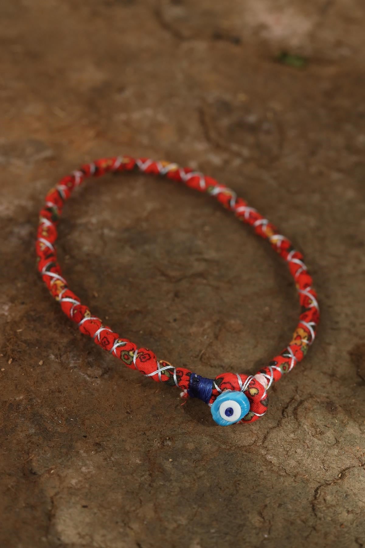 Renkli Nazar Boncuğu Detaylı Tasarım Kolye