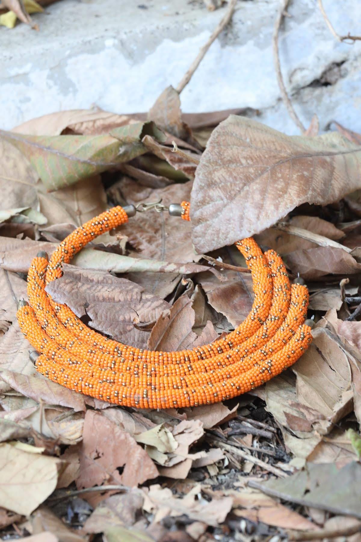 Boncuk Örme Tasarım Kolye