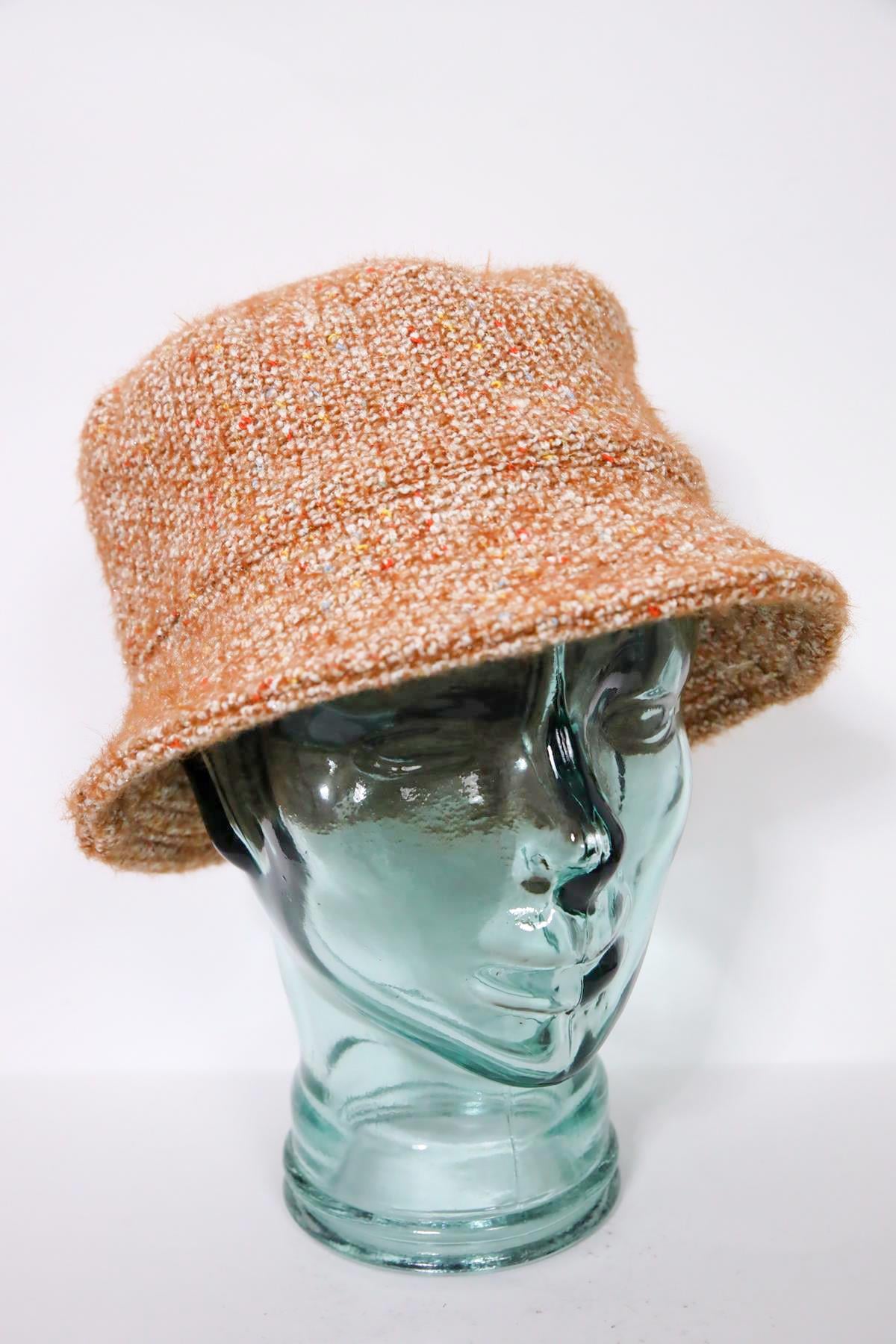 Camel Rengi Yün Bermuda Şapka - Şaman Butik Camel Rengi Yün Bermuda Şapka