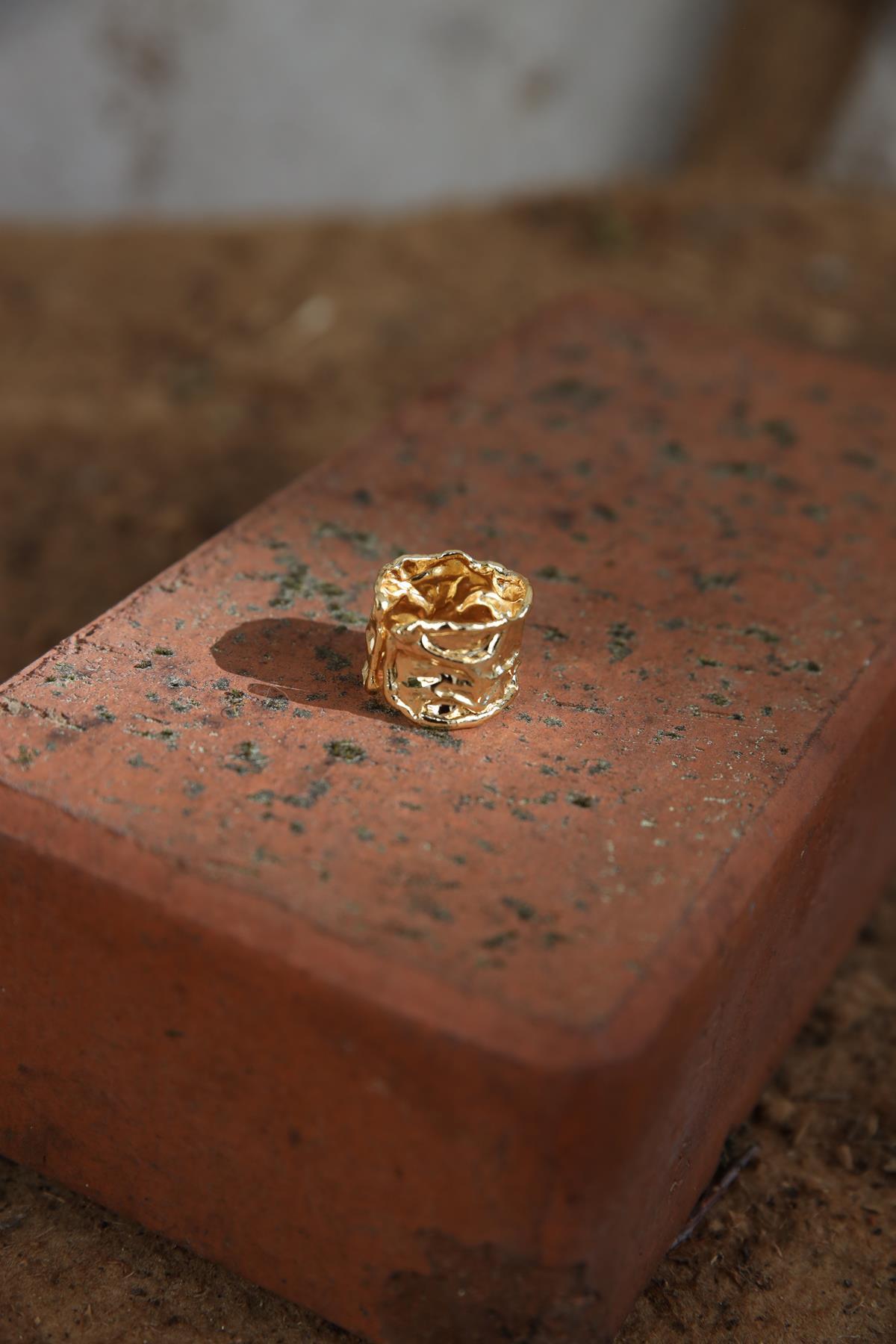 Dövme Altın Kaplama Yüzük