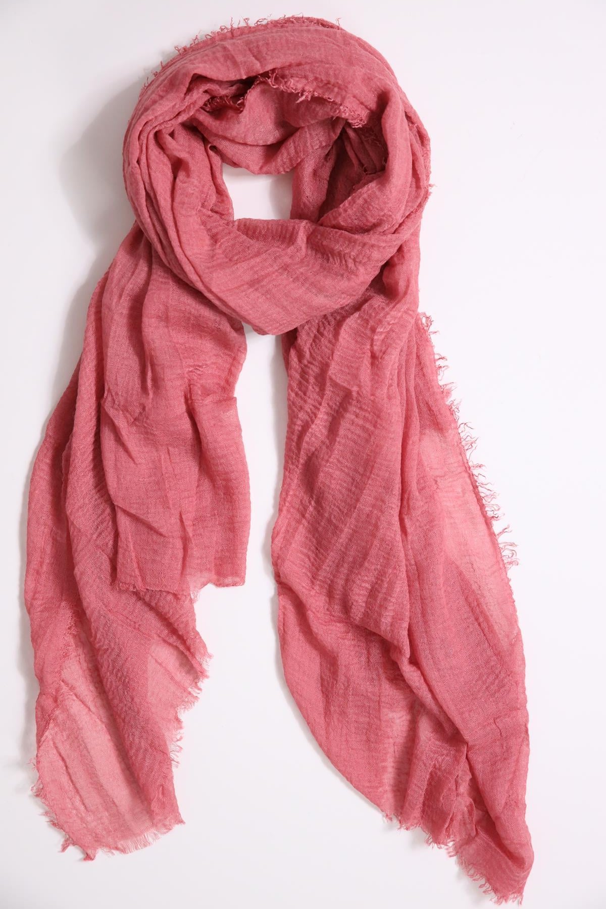 Gül Kurusu Pamuk Şal - Şaman Butik Gül Kurusu Pamuk Şal