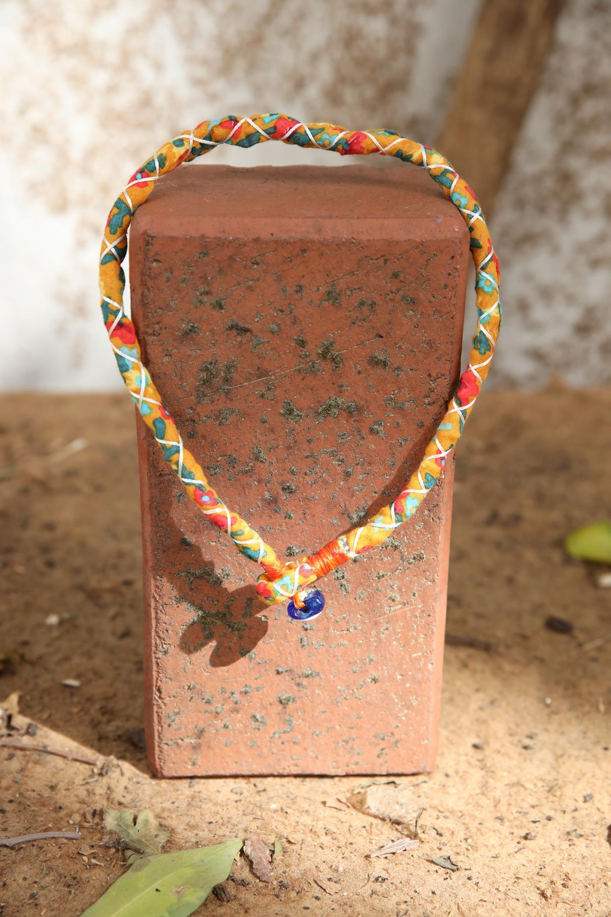 Renkli Nazar Boncuğu Detaylı Tasarım Kolye