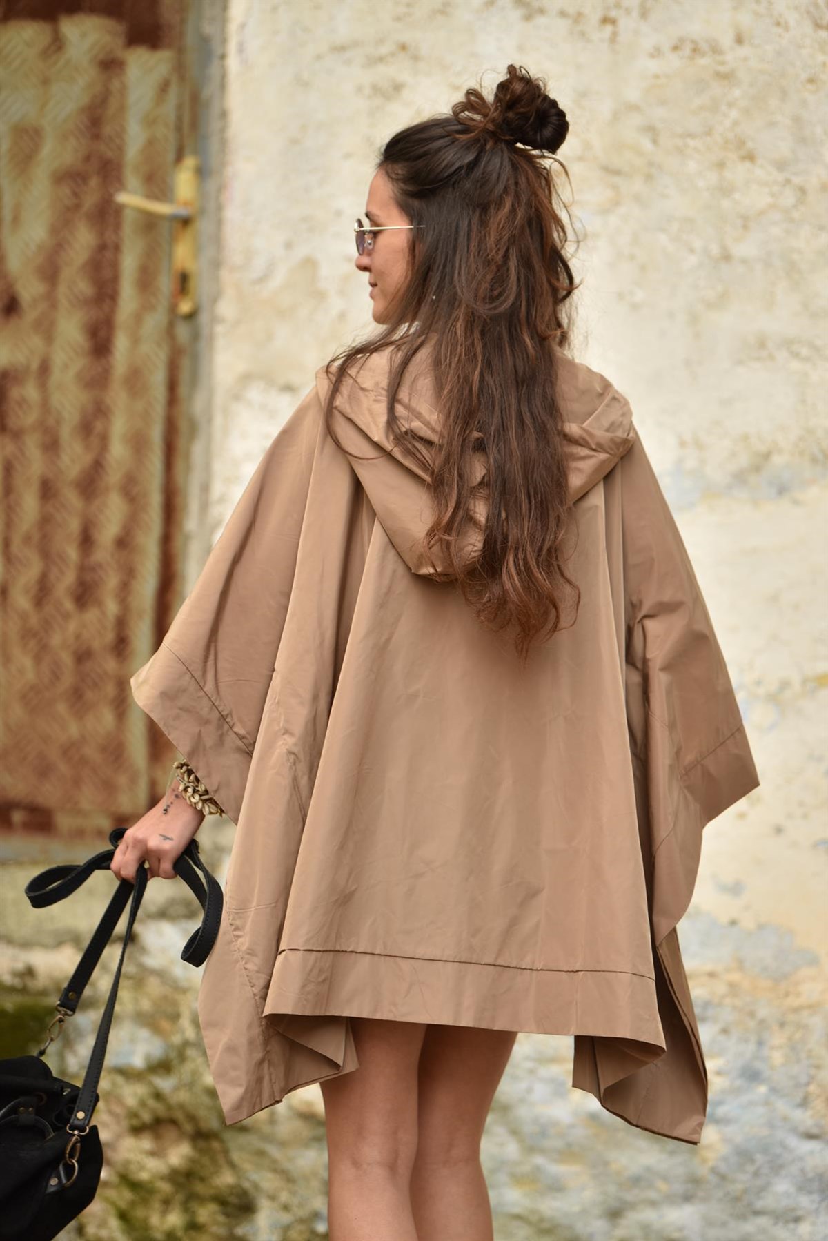 Kahverengi Yarasa Kol Kapüşonlu Ceket - Şaman Butik - Bohem Giyim ve  Aksesuar | Kadın & Erkek