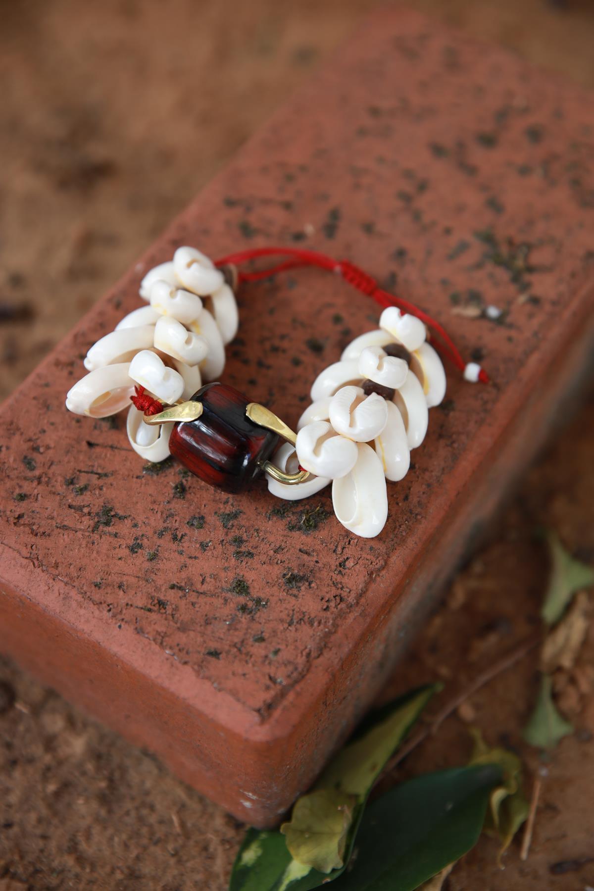 Deniz Kabuklu Reçine Bileklik