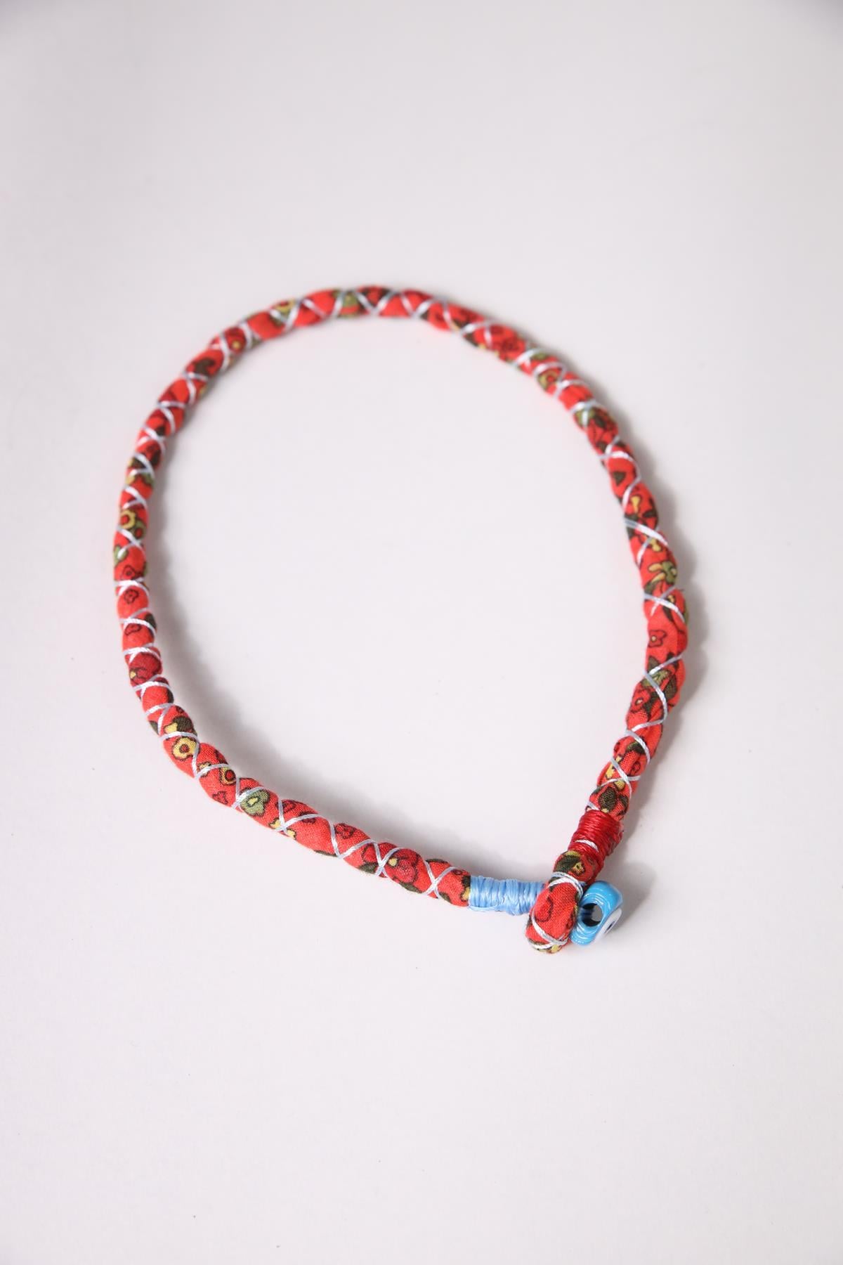 Renkli Nazar Boncuğu Detaylı Tasarım Kolye