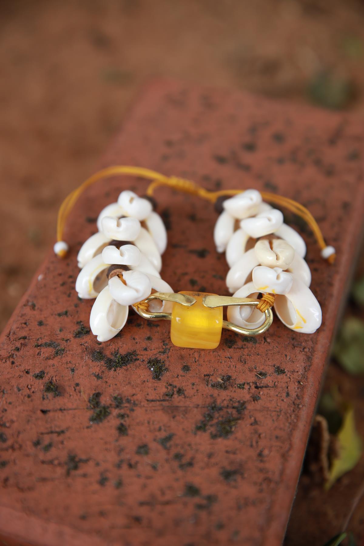 Deniz Kabuklu Reçine Bileklik