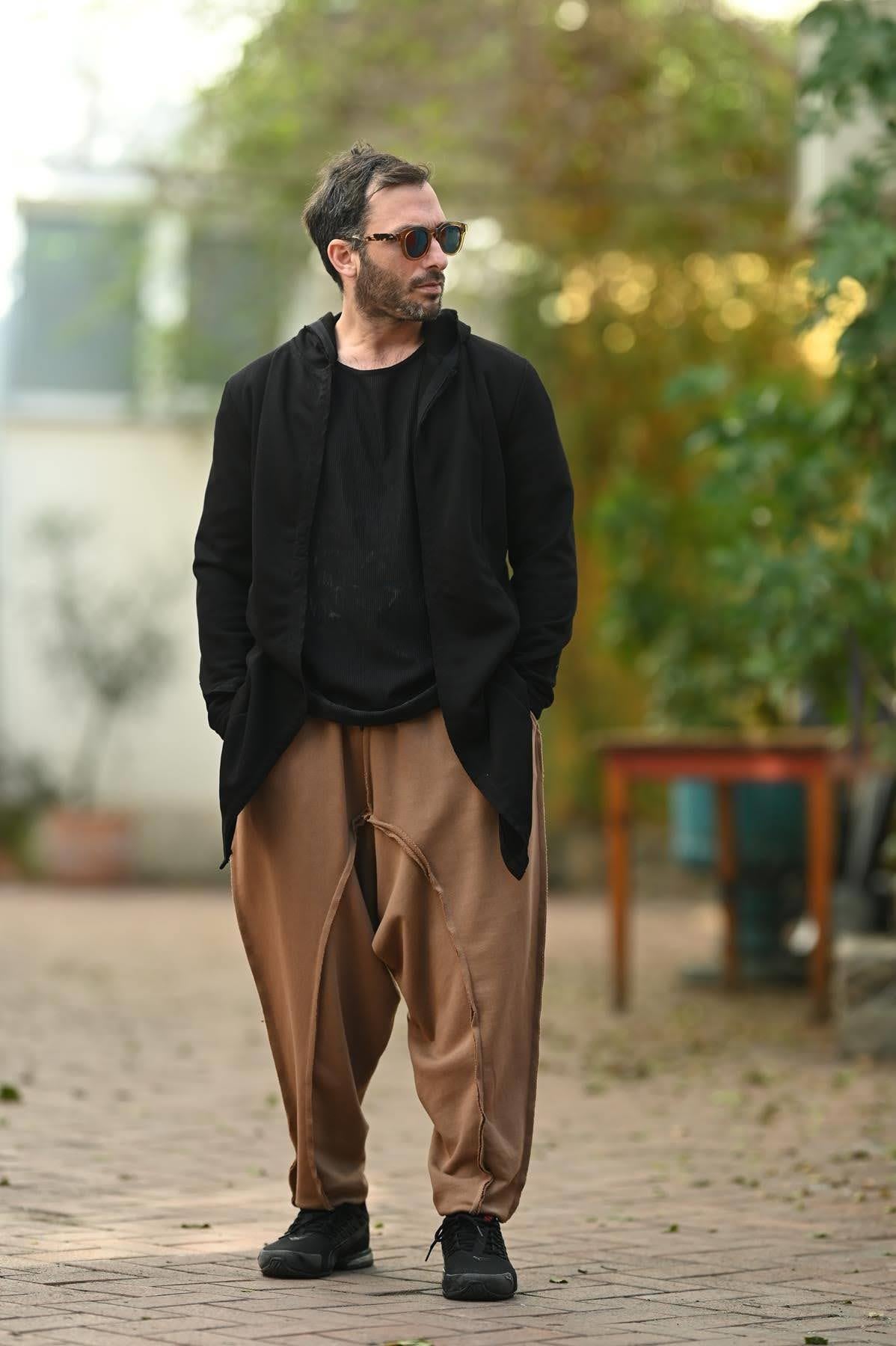 Cinnamon Stitch Detailed Elastic Cuff Pants