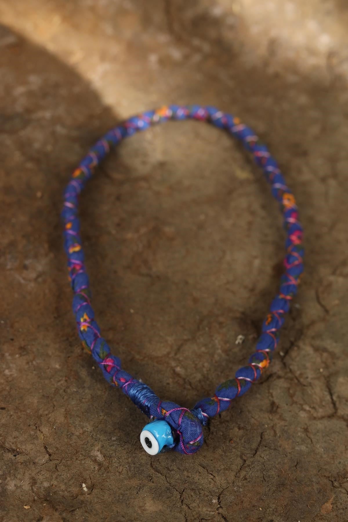 Renkli Nazar Boncuğu Detaylı Tasarım Kolye